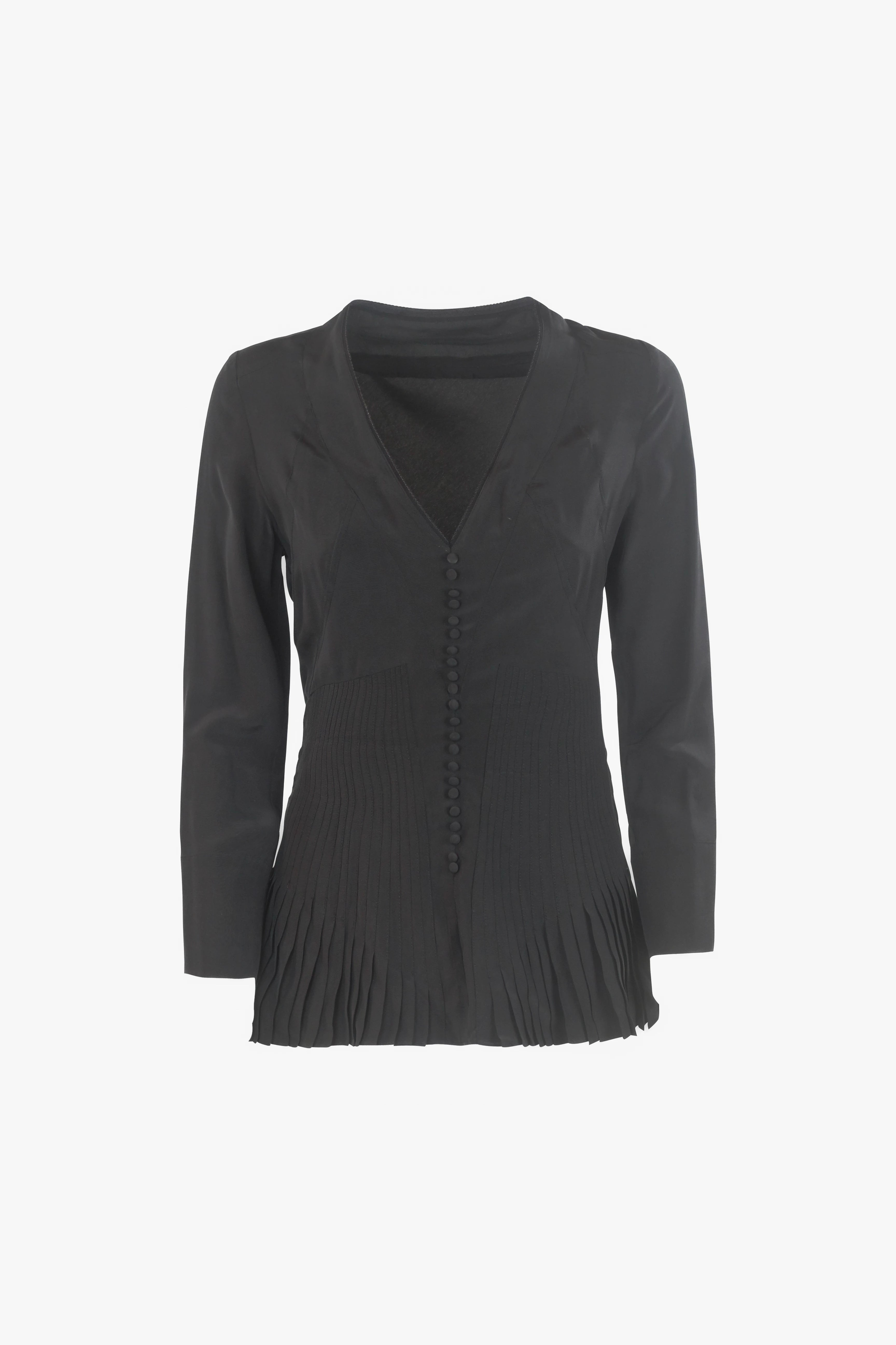 Black Silk Blouse