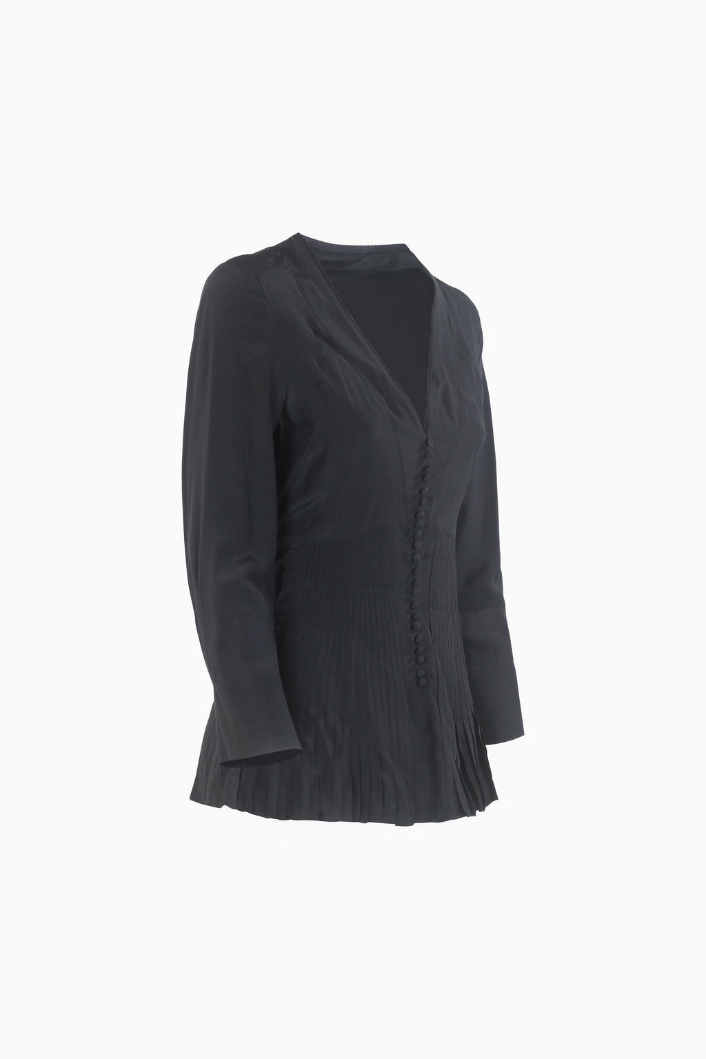 Black Silk Blouse