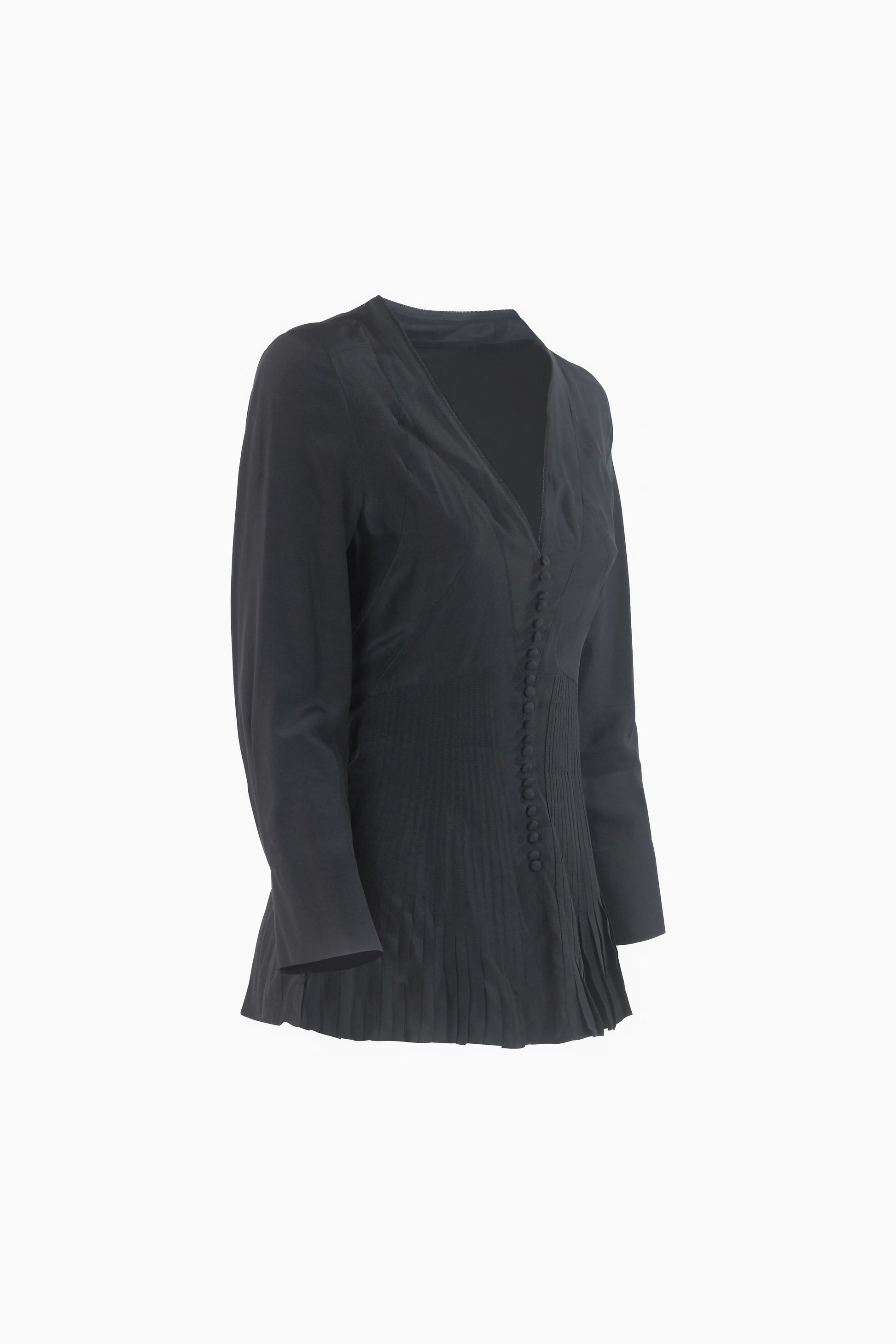 Black Silk Blouse