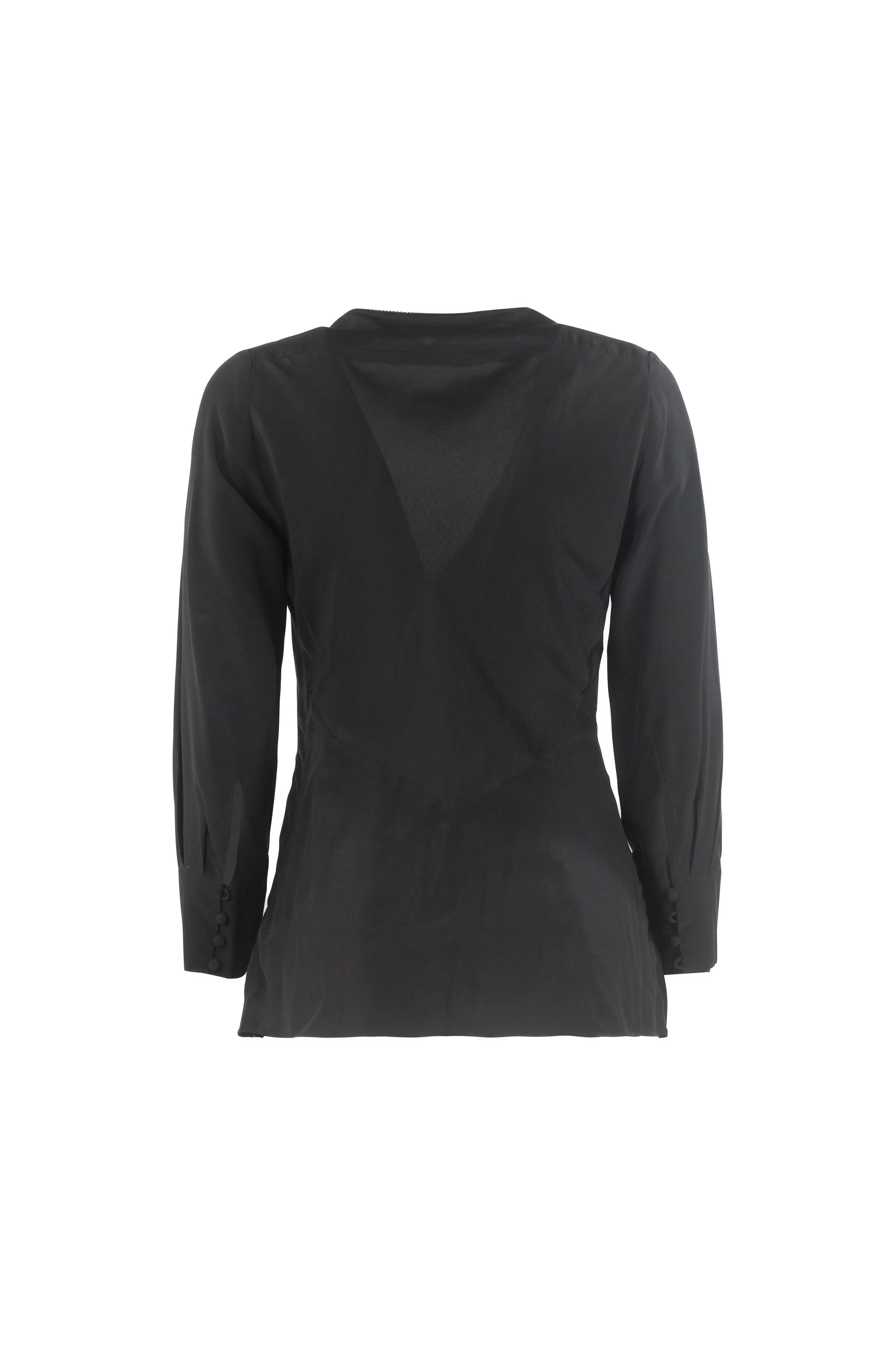 Black Silk Blouse