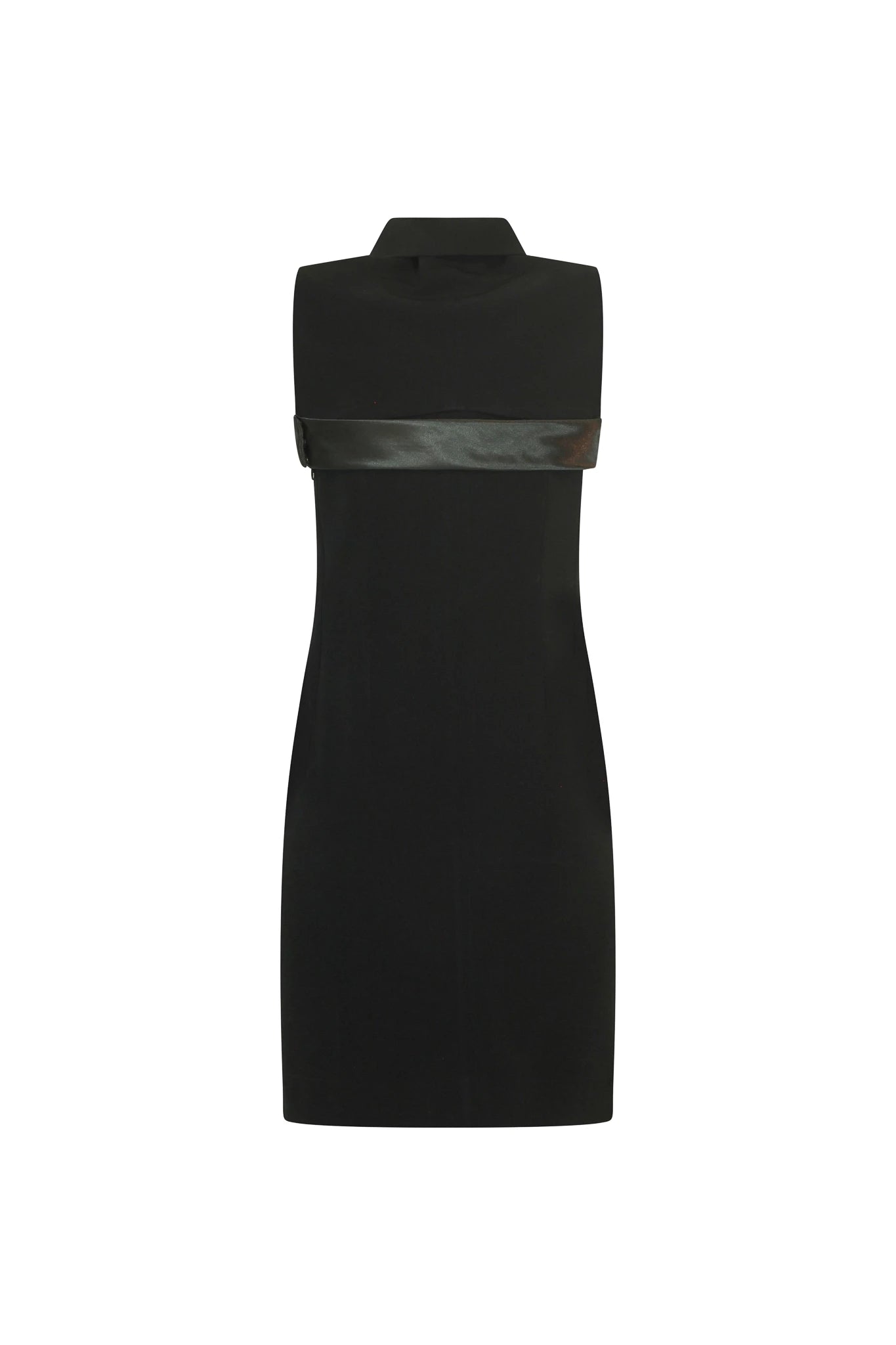 Shawl neckline minidress