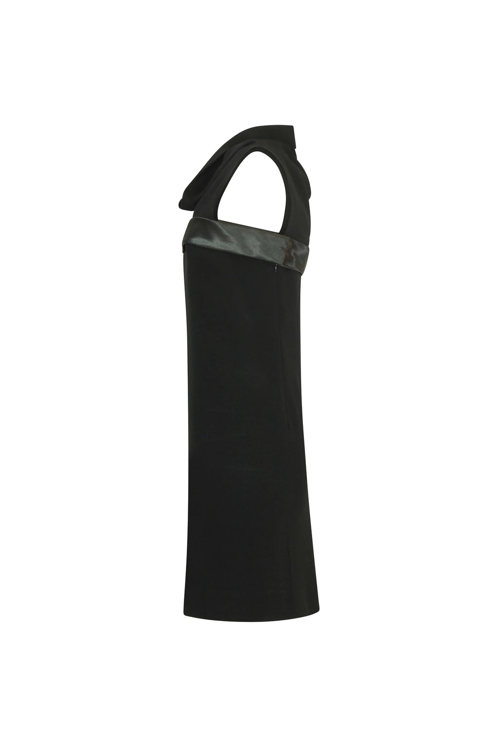 Shawl neckline minidress