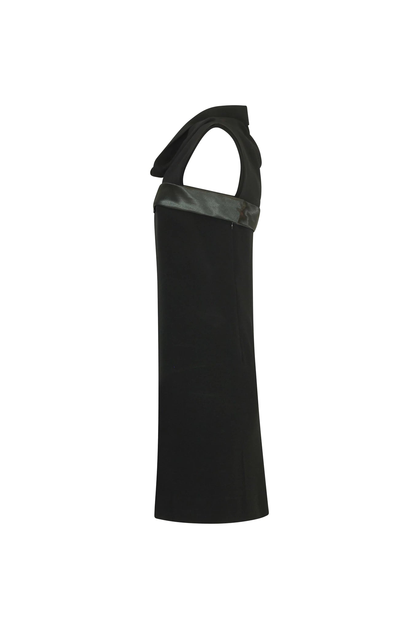 Shawl neckline minidress