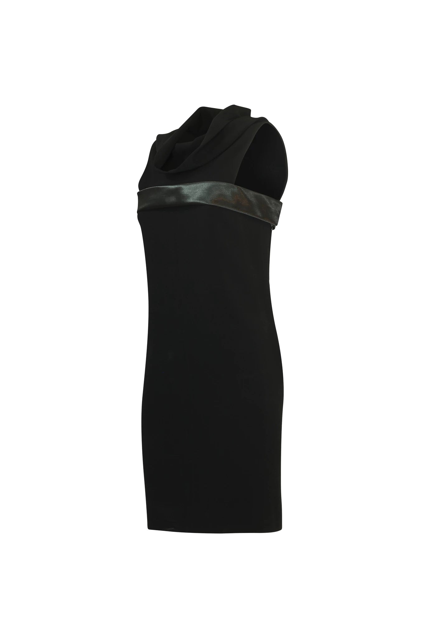 Shawl neckline minidress