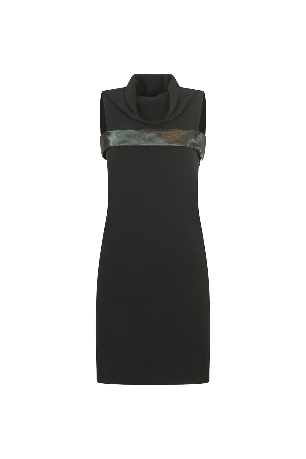 Shawl neckline minidress