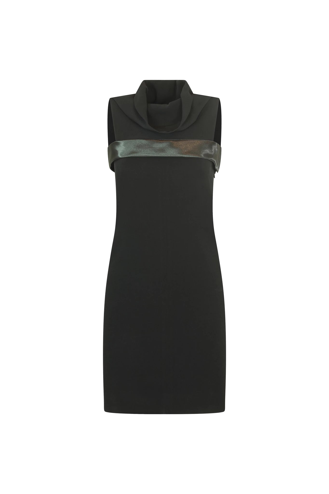 Shawl neckline minidress