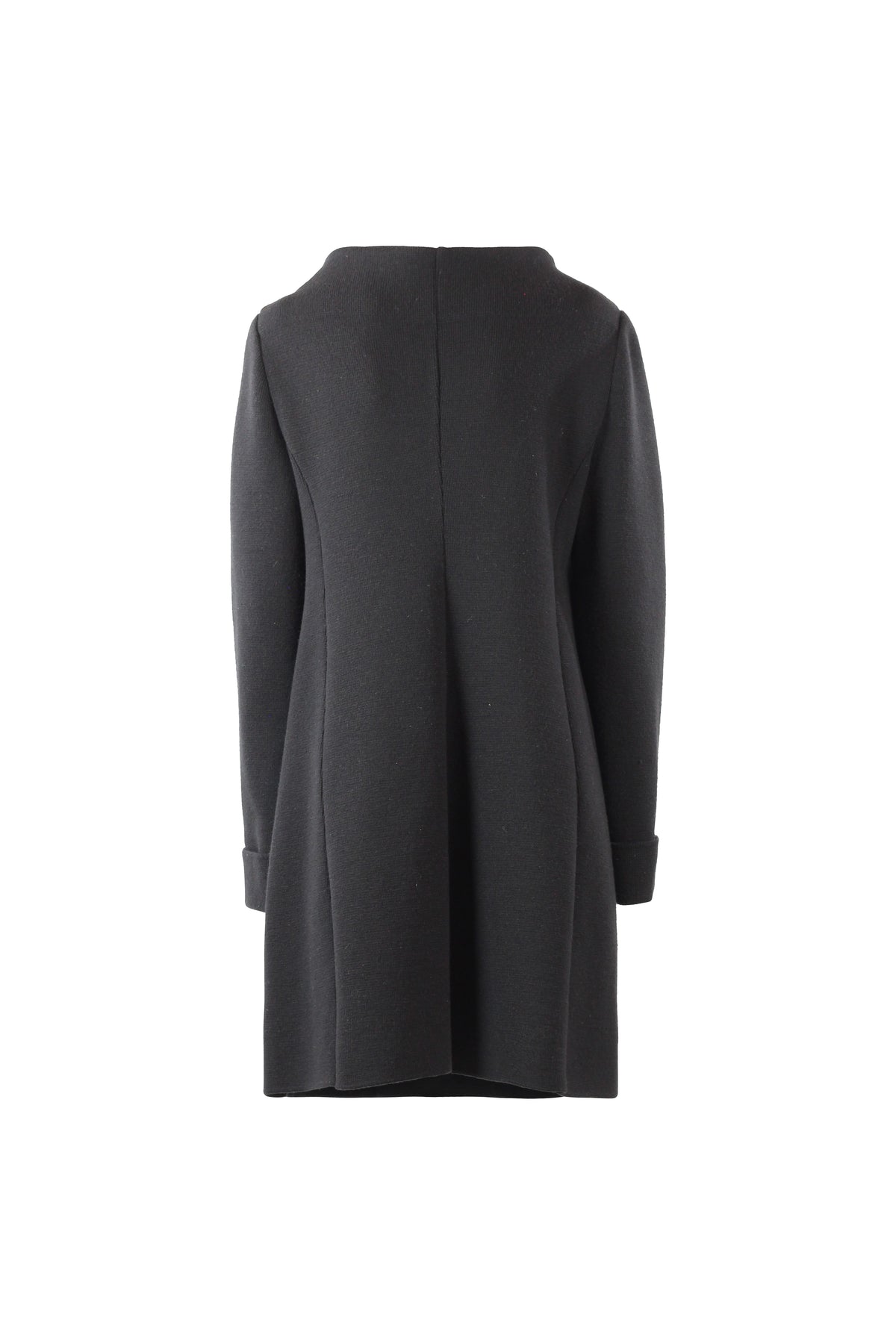 Wool Blend Stretch Cocoon Coat