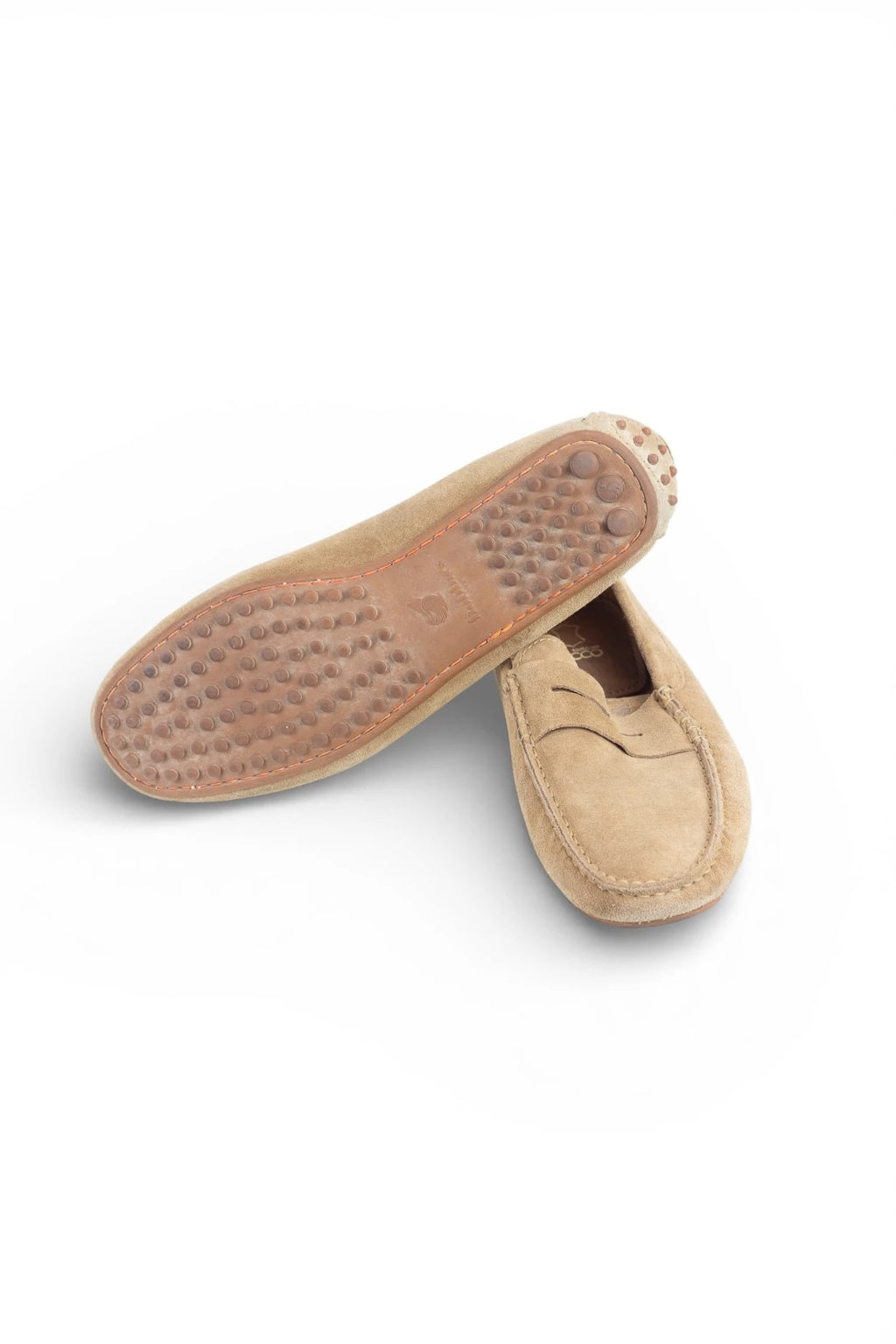 Beige Suede Soft Moccasins