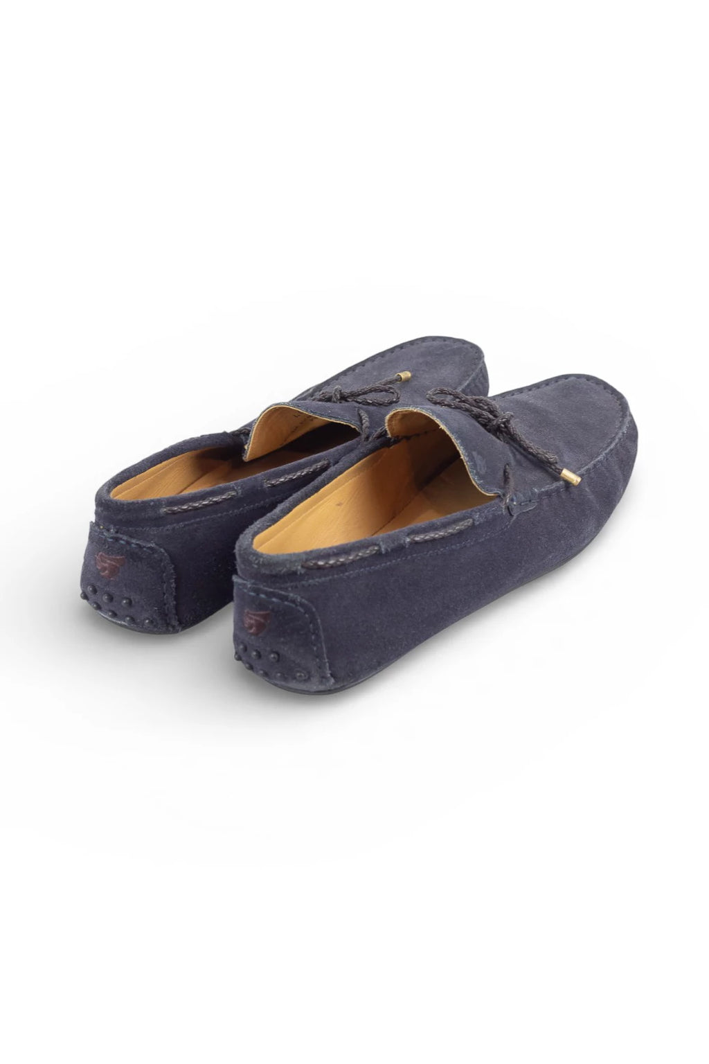 Blue Suede Soft Moccasins