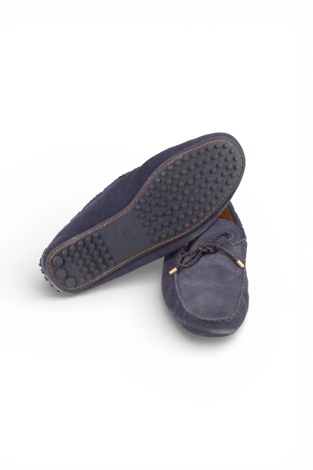 Blue Suede Soft Moccasins