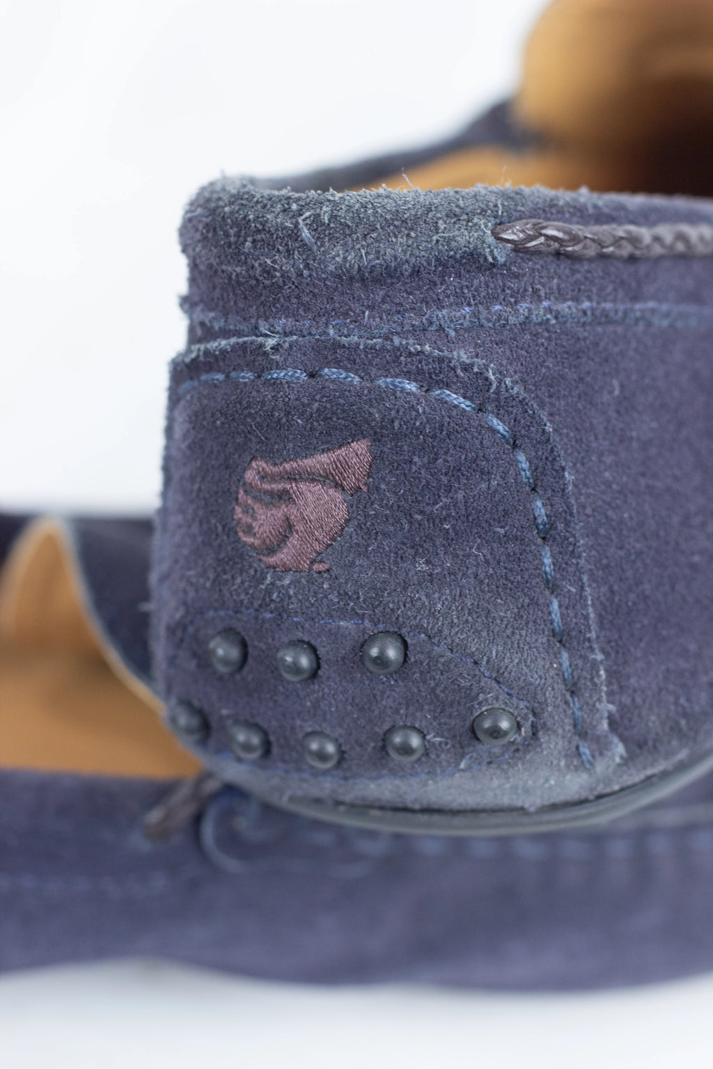 Blue Suede Soft Moccasins