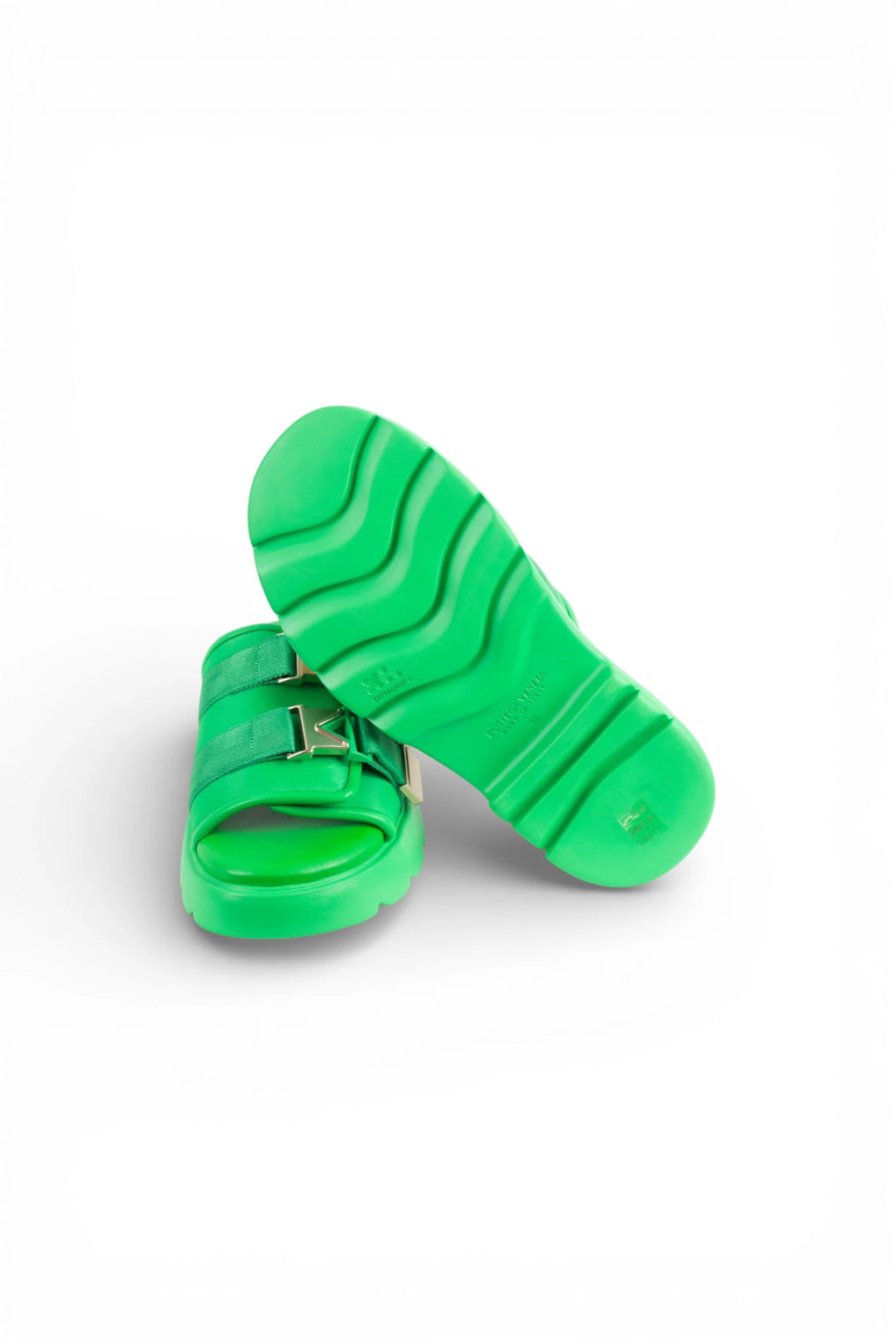 Flash Sandals in Bottega Green