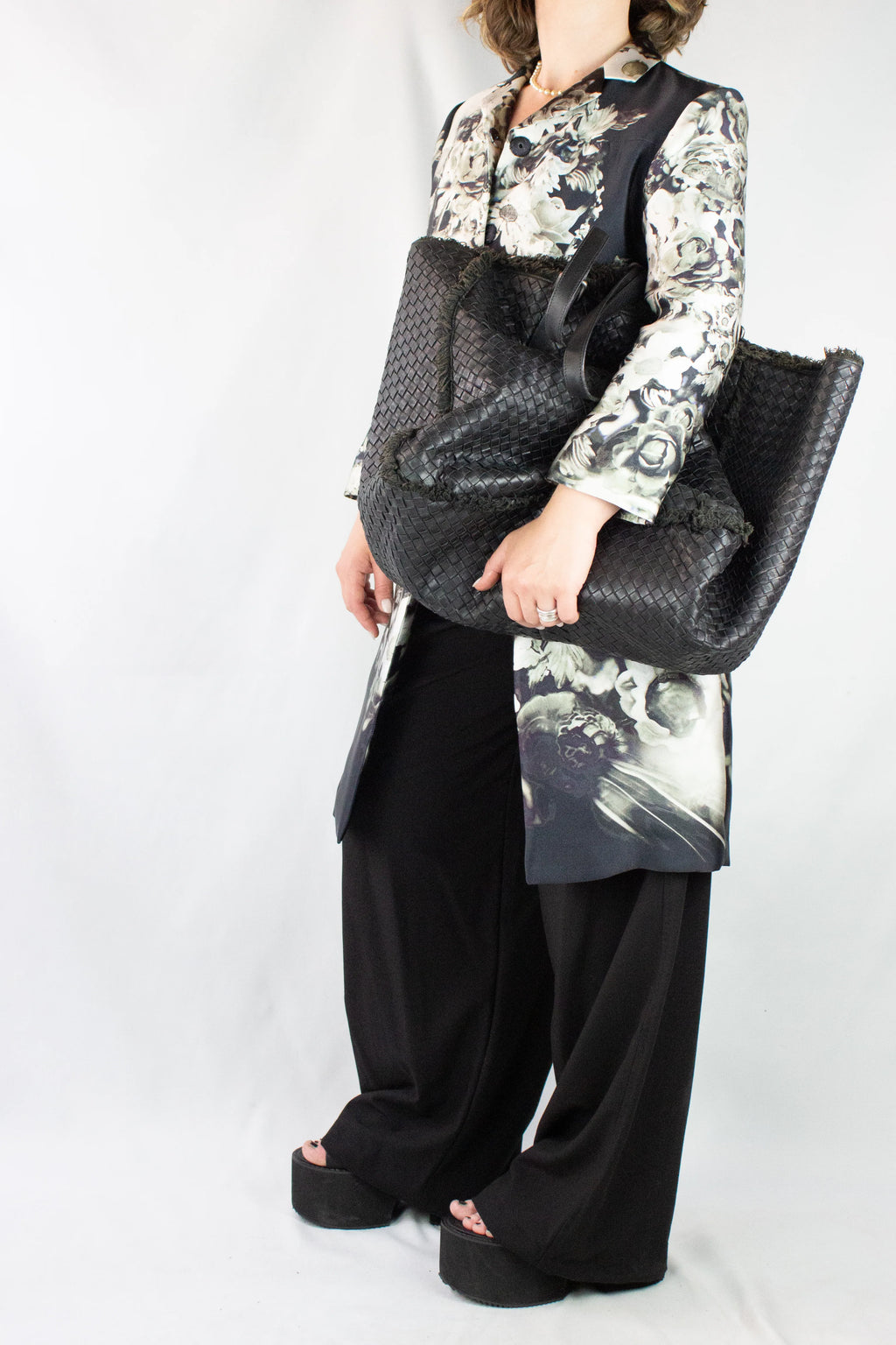 Maxi intrecciato tote