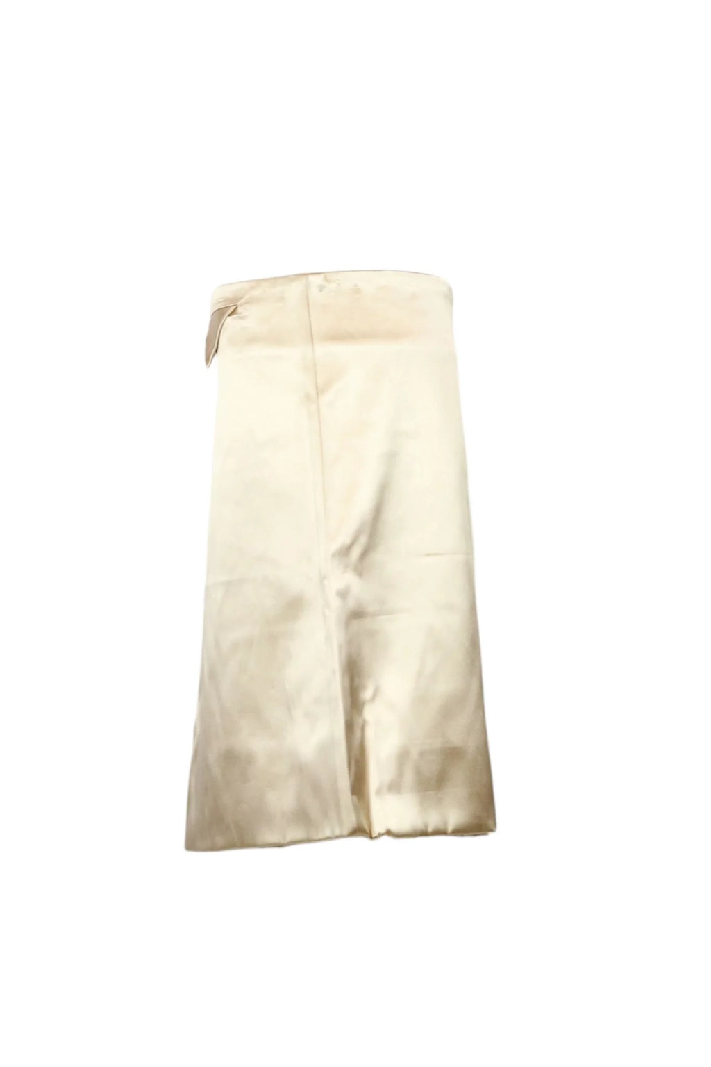 Satin A-Line Mini Skirt Champagne PreFall 2019