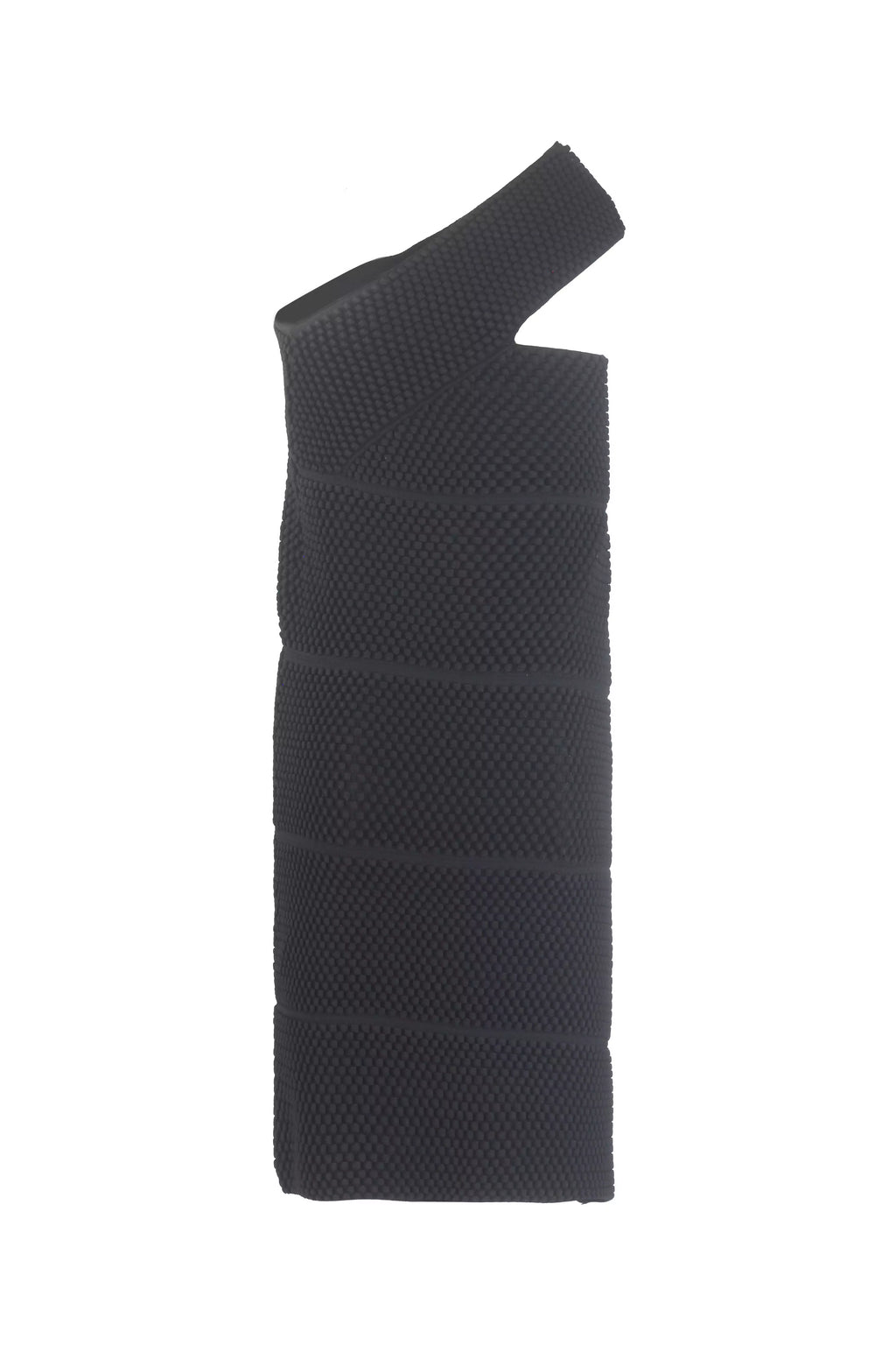 Textured Knit One-Shoulder Mini Dress SS2022