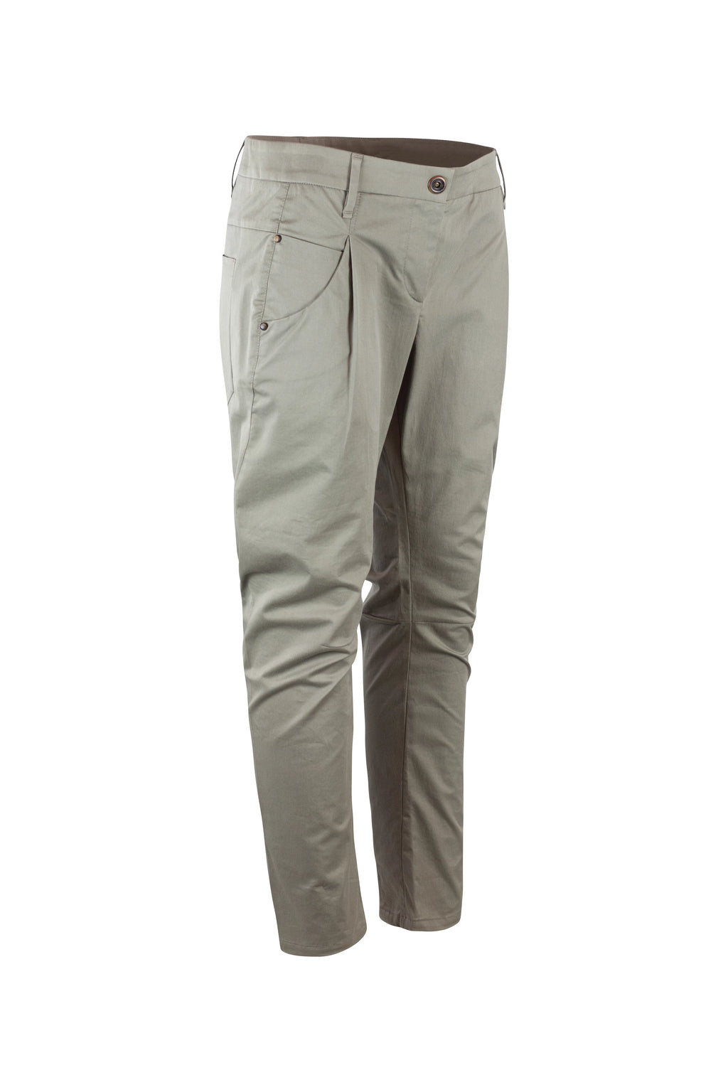 Military Green Cotton Chino Trousers