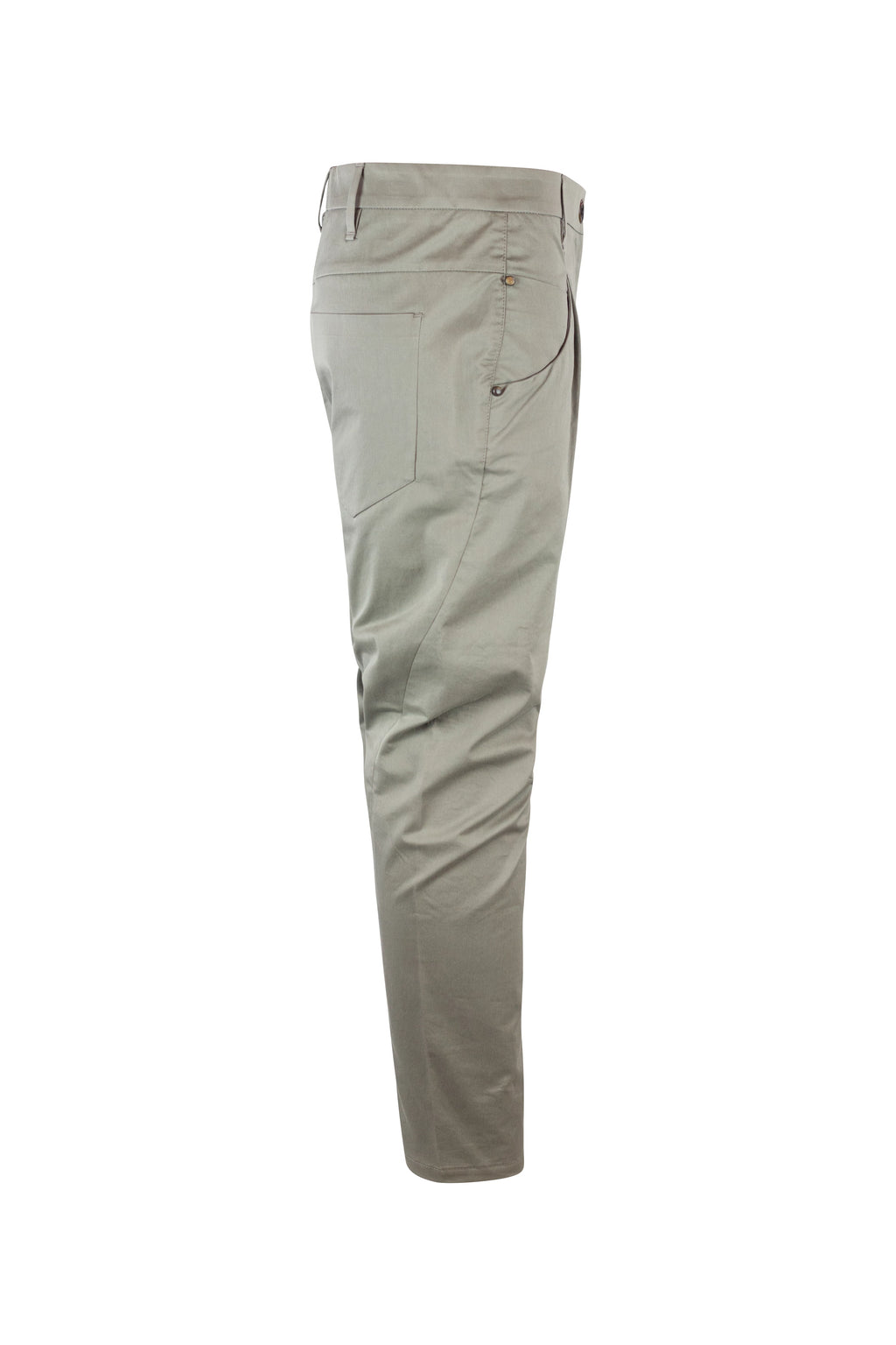 Military Green Cotton Chino Trousers