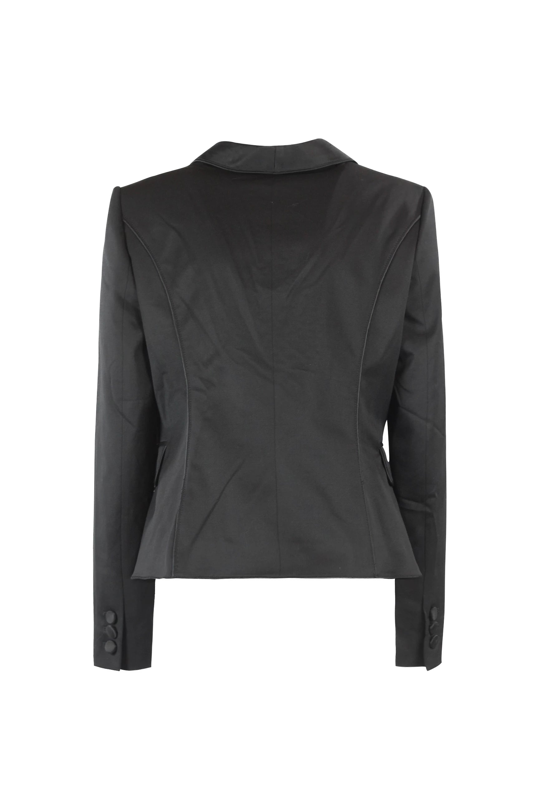 Satin Slim Smoking Blazer