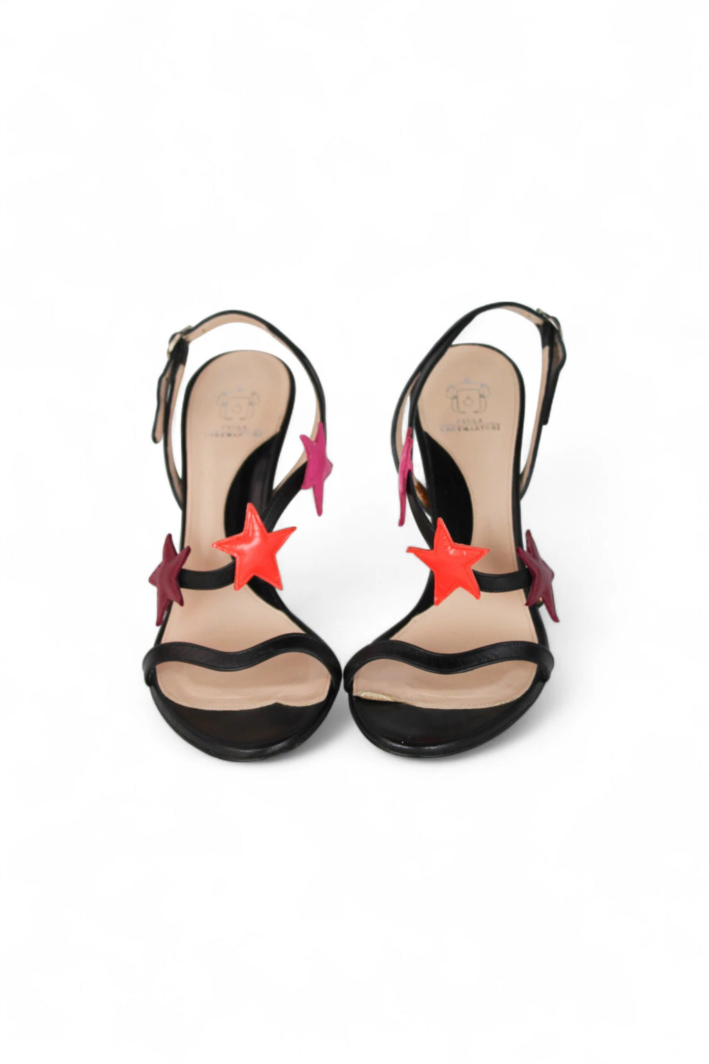 Nappa Leather Sandals with Colorful Star Applications