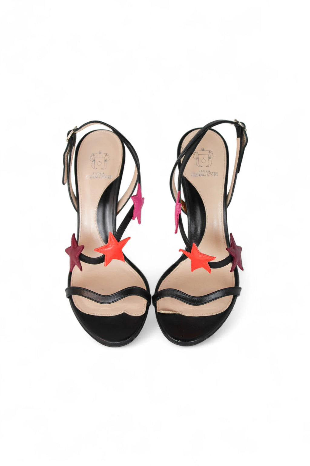Nappa Leather Sandals with Colorful Star Applications