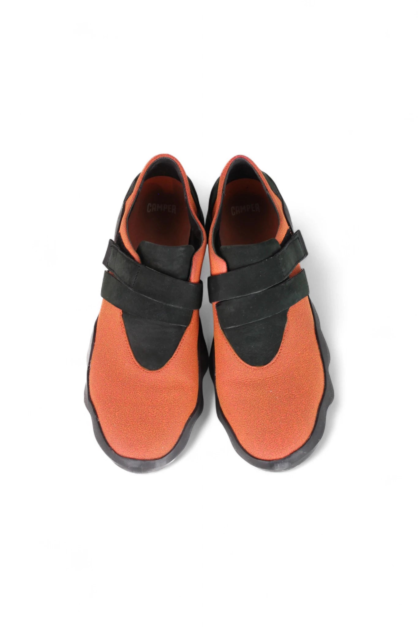 Orange Sneakers with Black Details