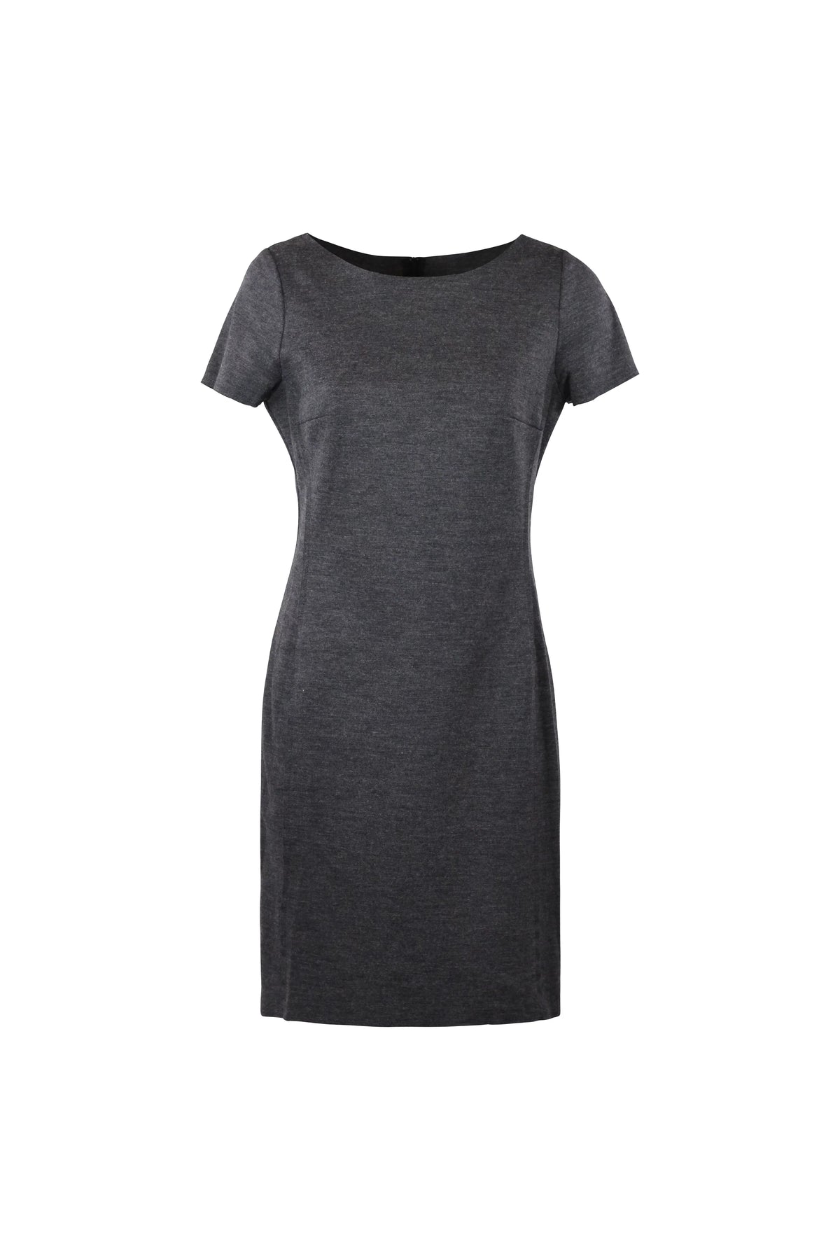 Charcoal Wool-Blend Dress & Blazer Coat Set