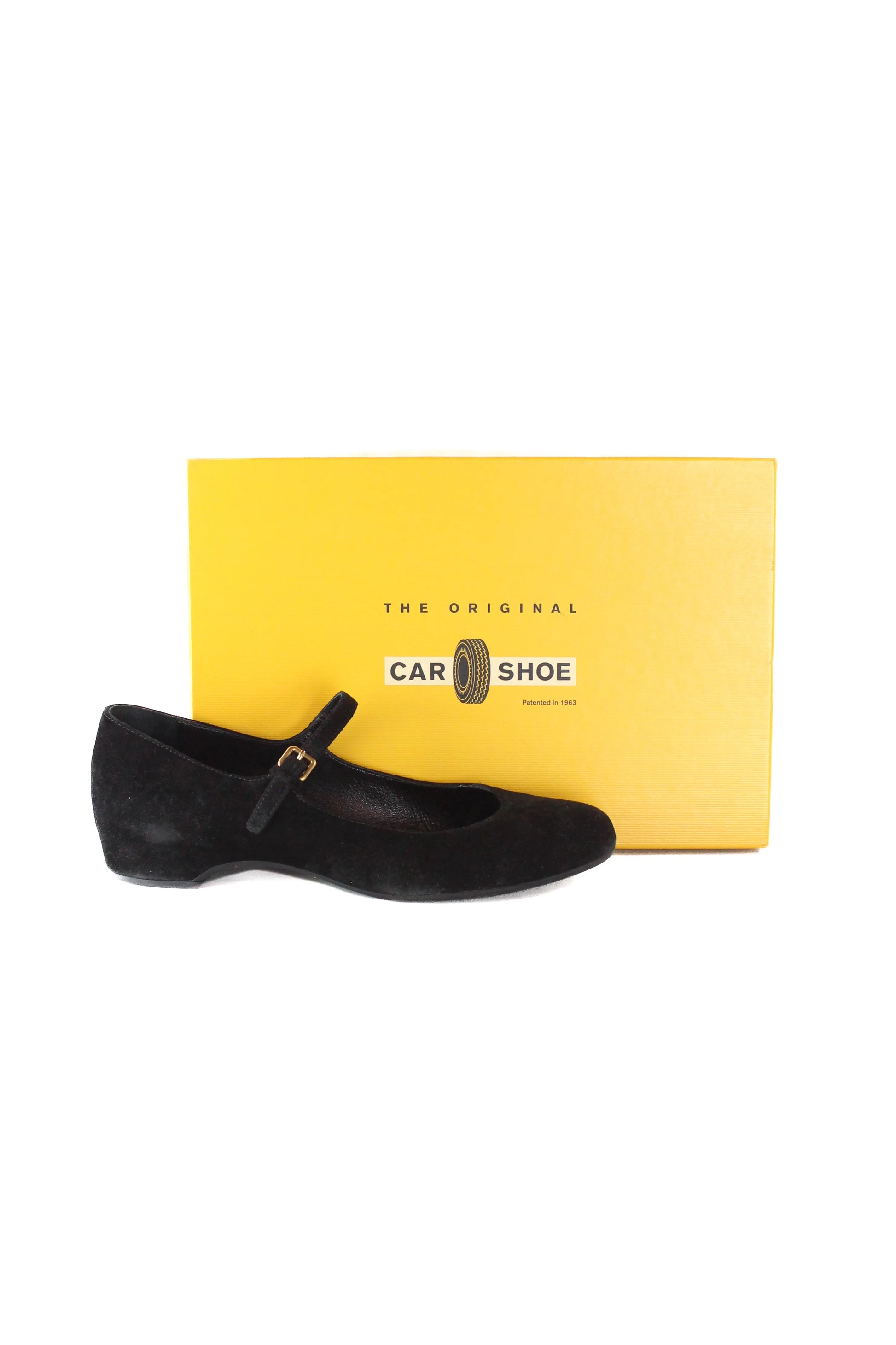 Suede Mary Jane ballet flats