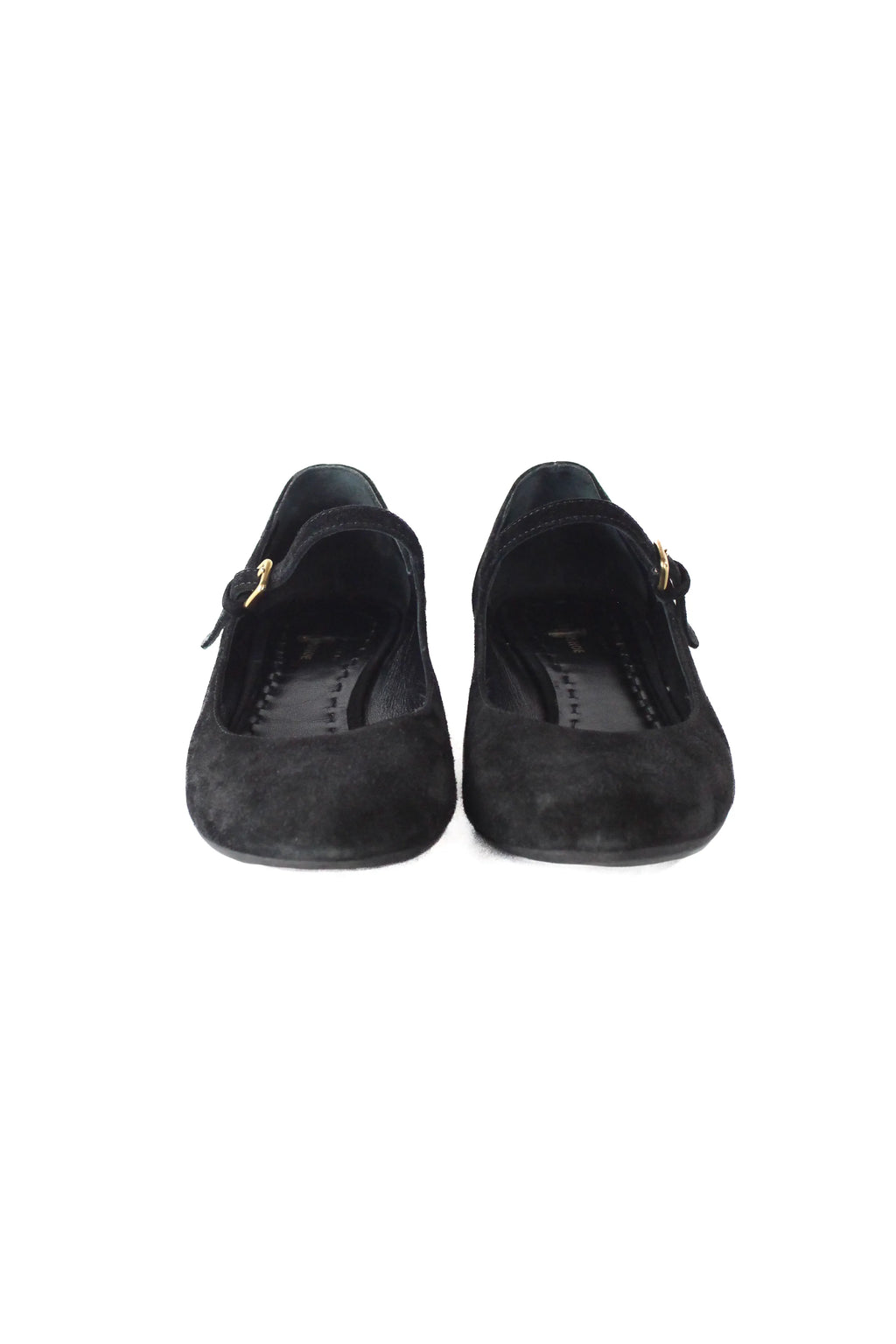 Suede Mary Jane ballet flats