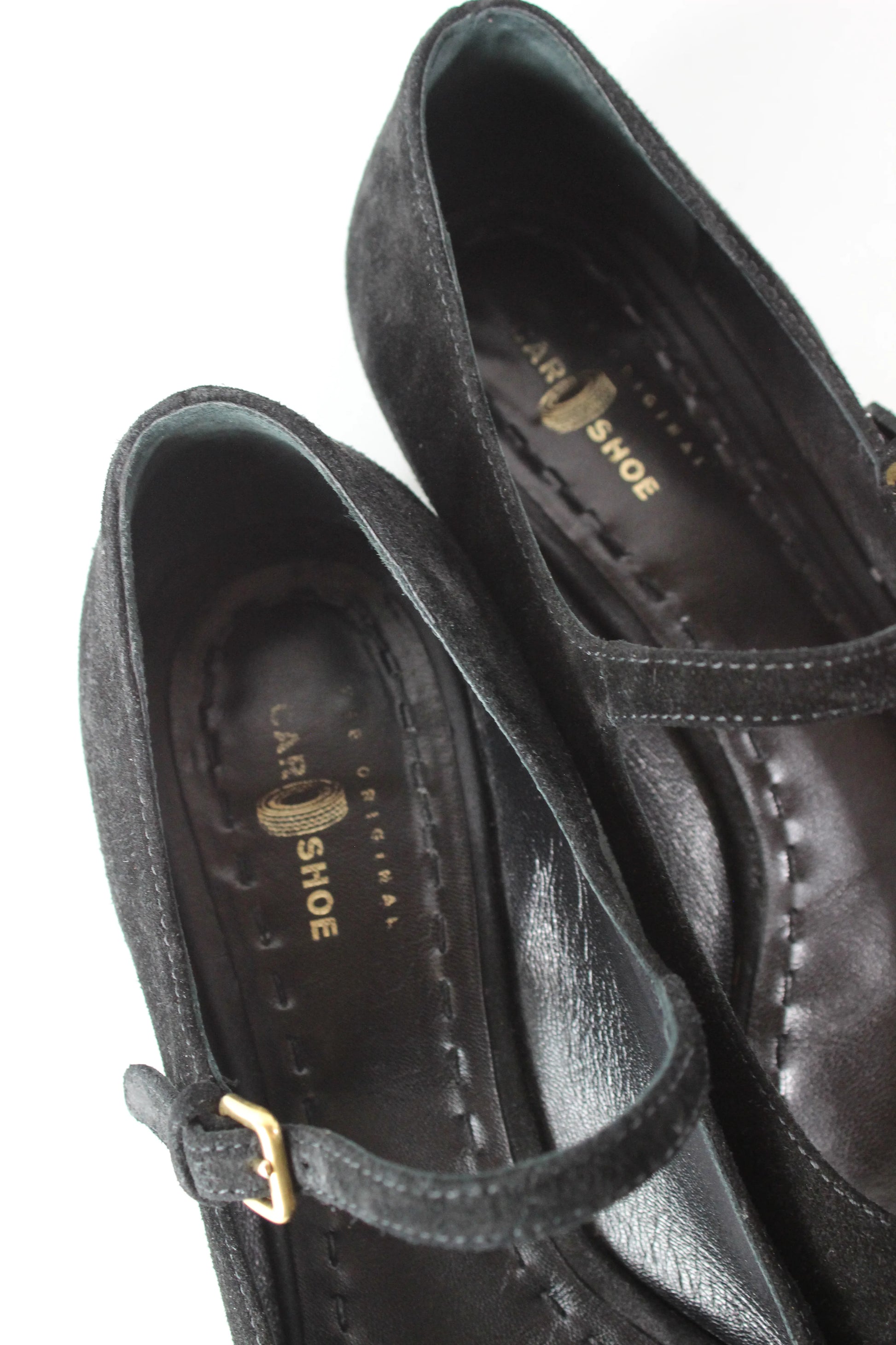 Suede Mary Jane ballet flats
