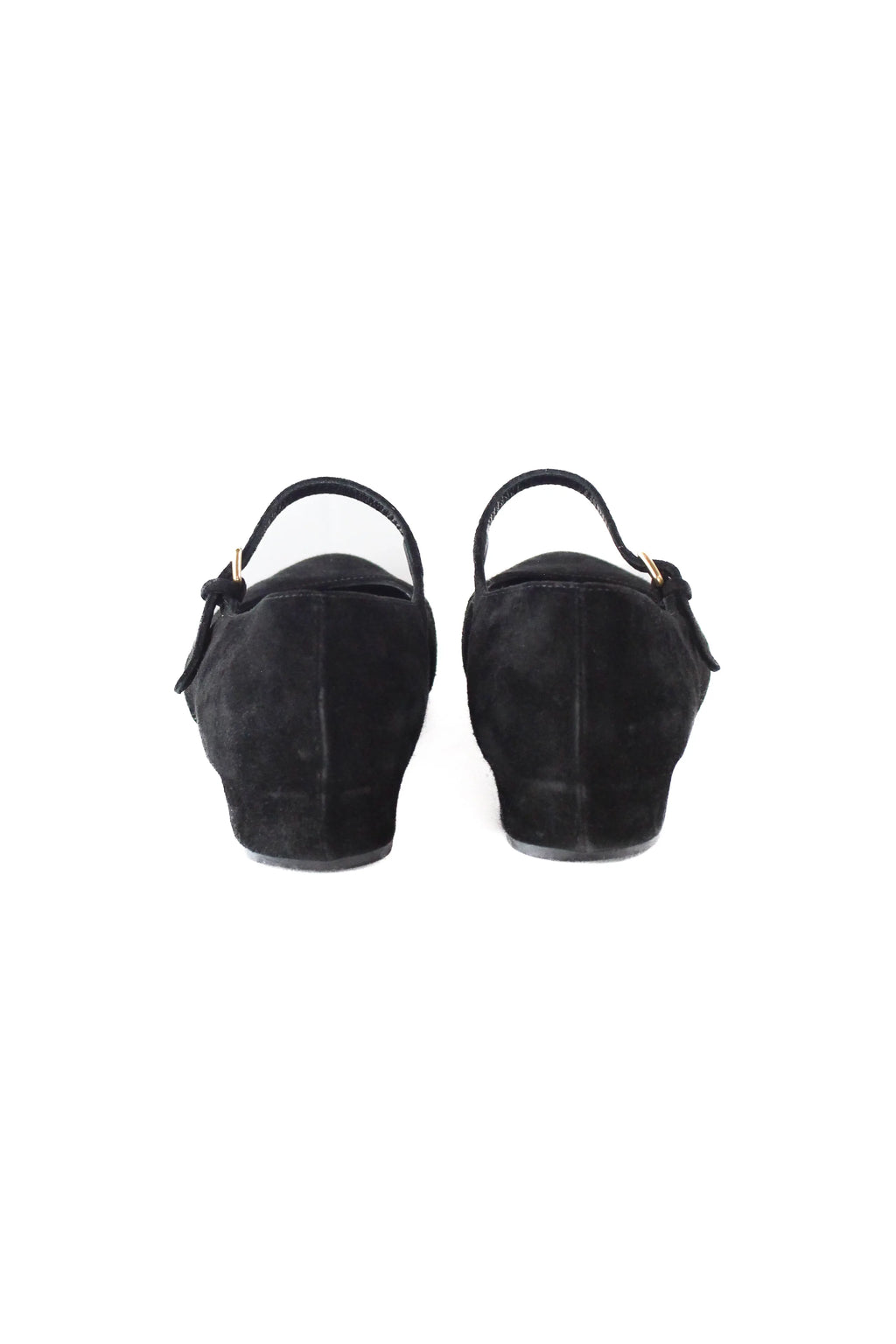 Suede Mary Jane ballet flats