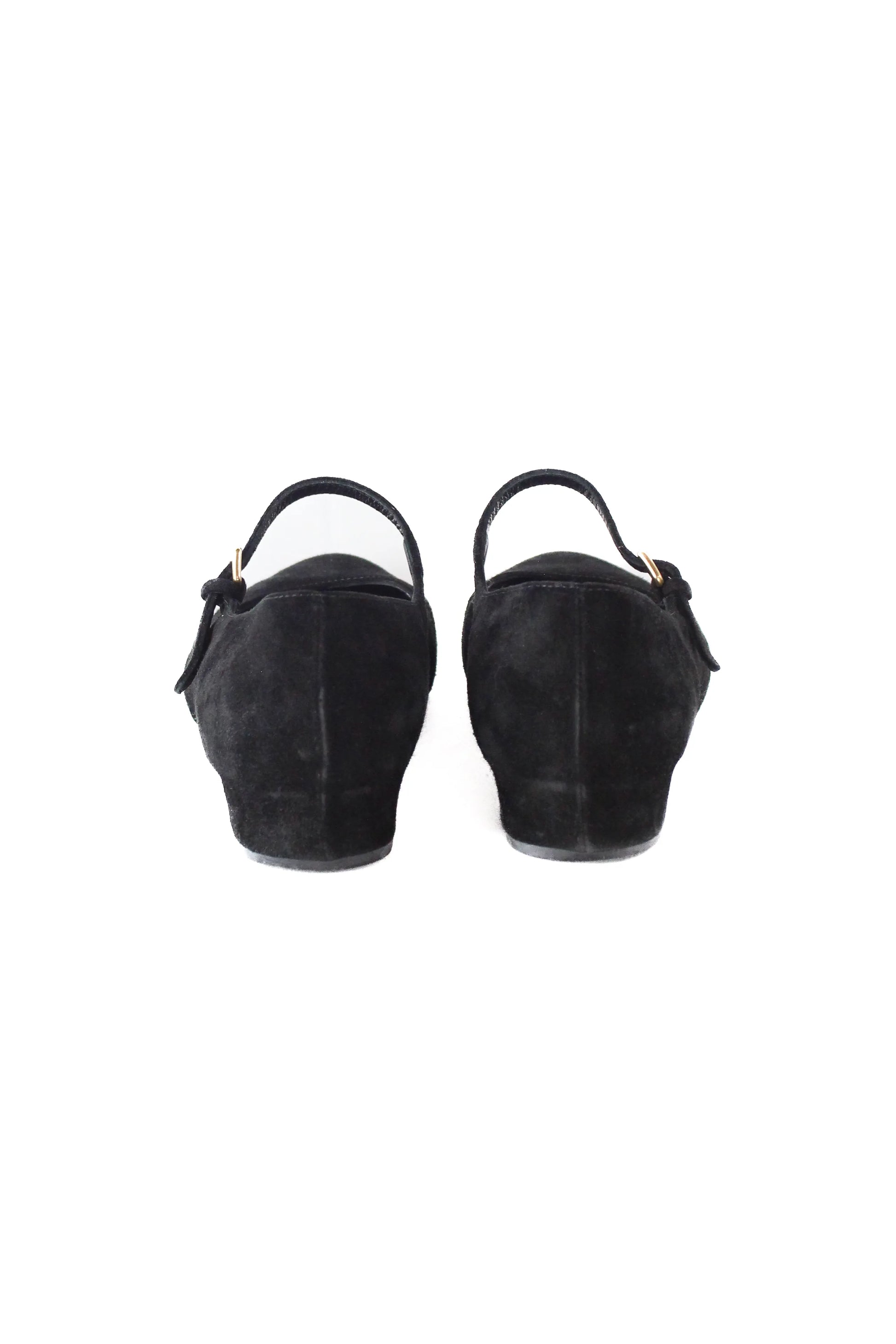 Suede Mary Jane ballet flats