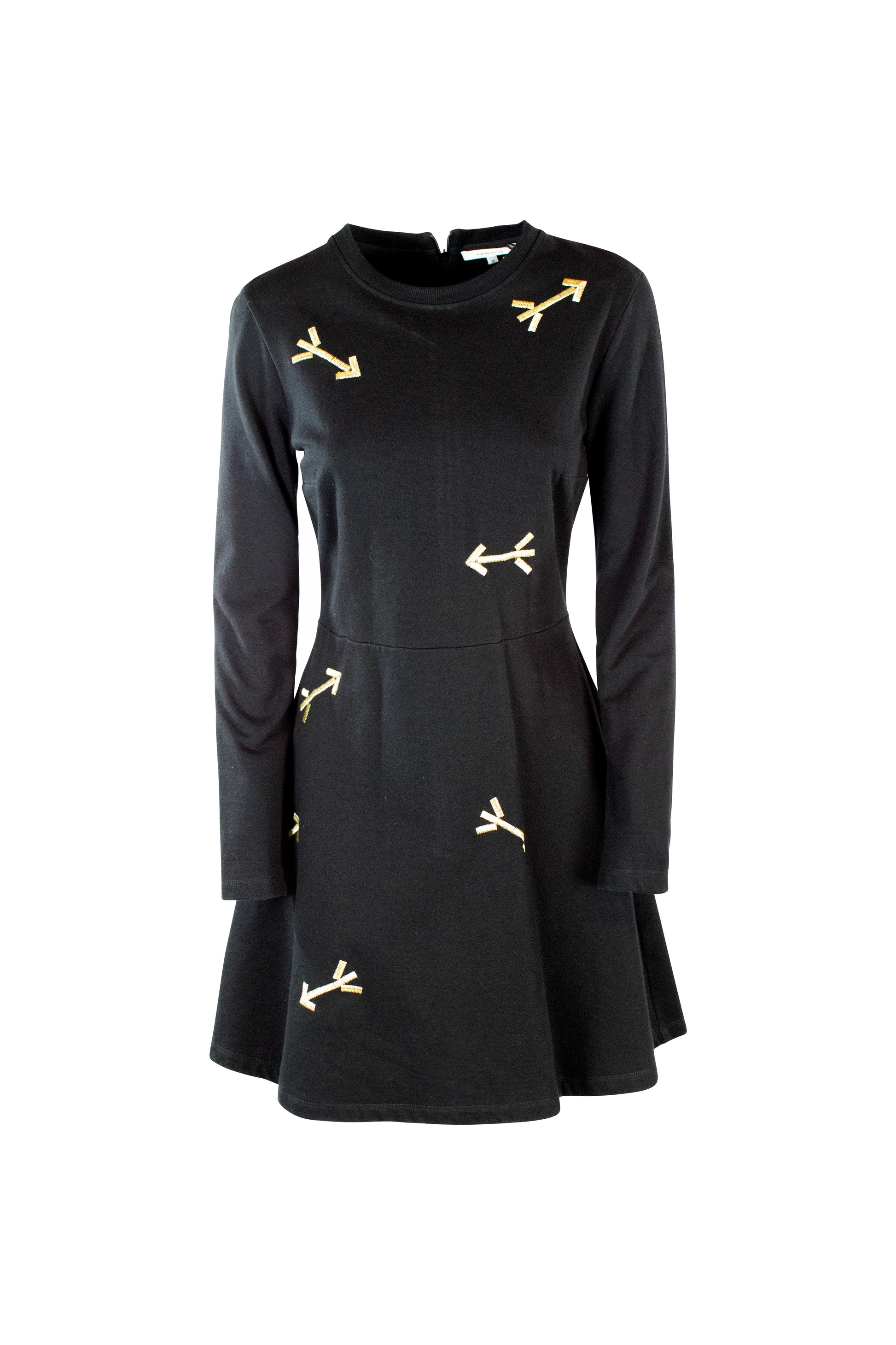 Skater skirt dress with embroidery FW2014