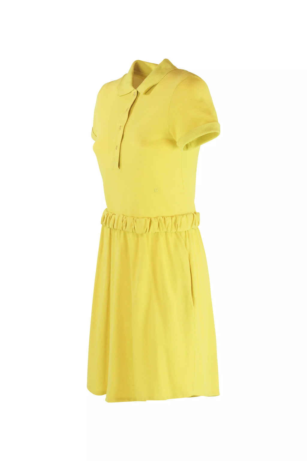 Yellow Cotton Polo Dress