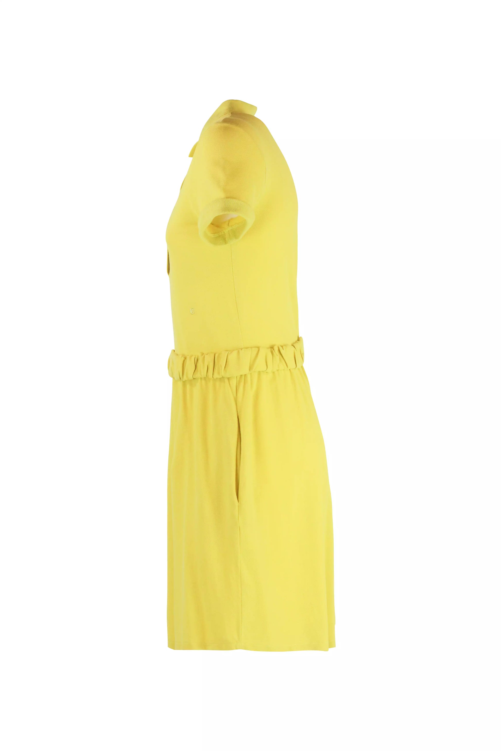Yellow Cotton Polo Dress