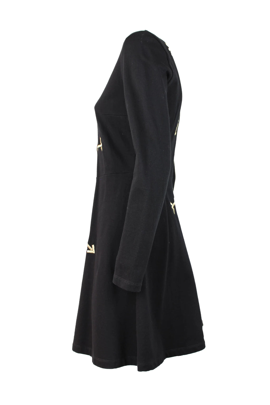 Skater skirt dress with embroidery