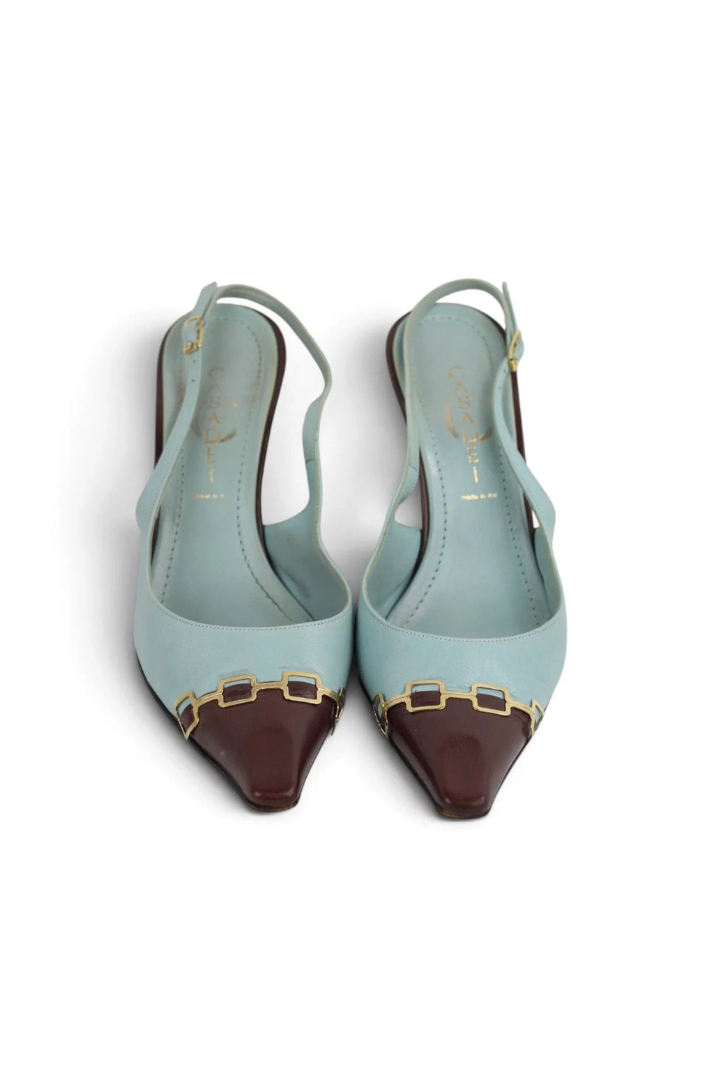 Two-Tone Slingback Heels