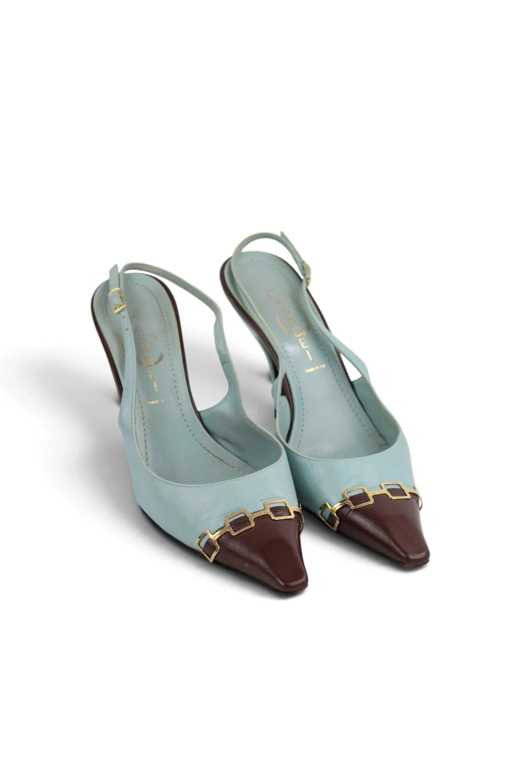 Two-Tone Slingback Heels