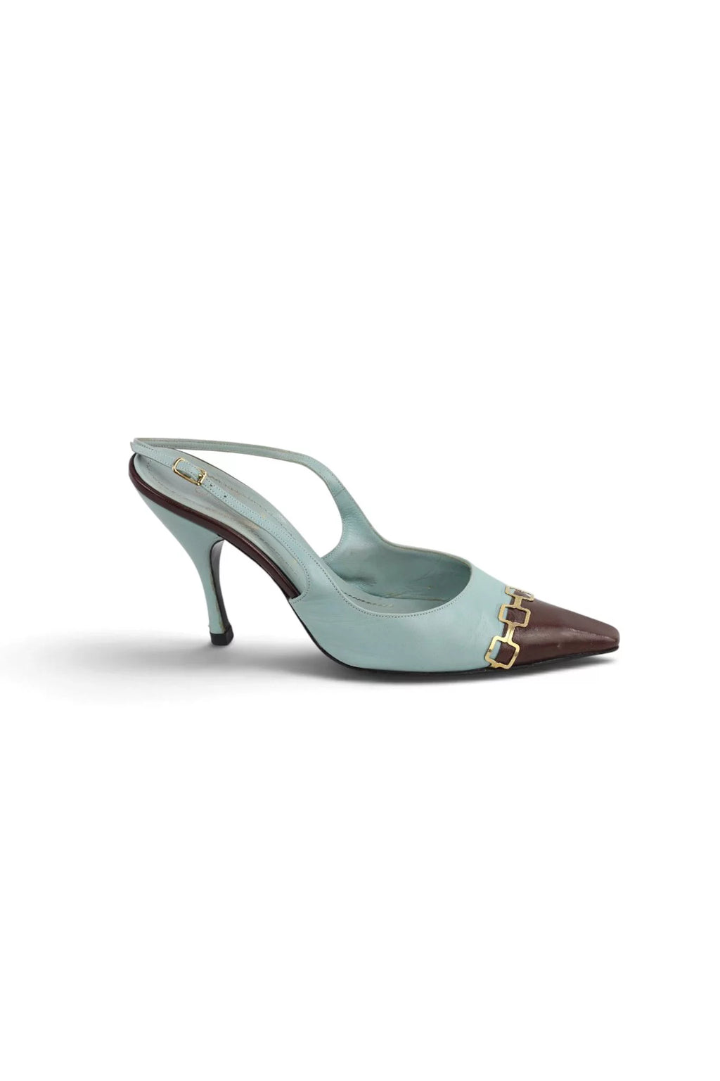 Two-Tone Slingback Heels