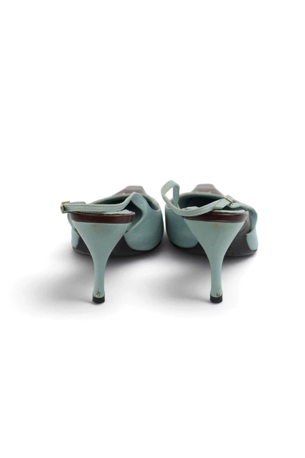 Two-Tone Slingback Heels