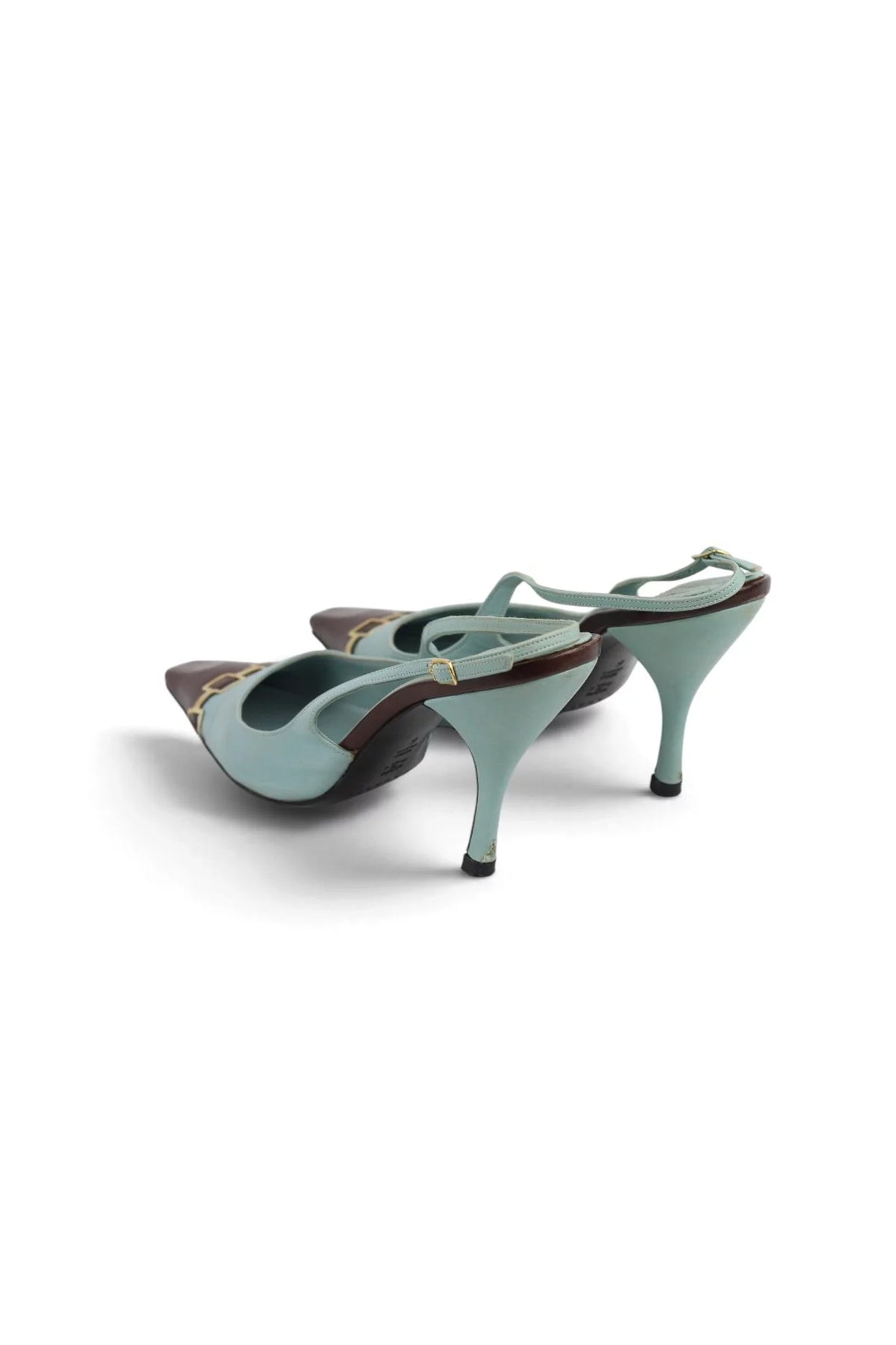 Two-Tone Slingback Heels