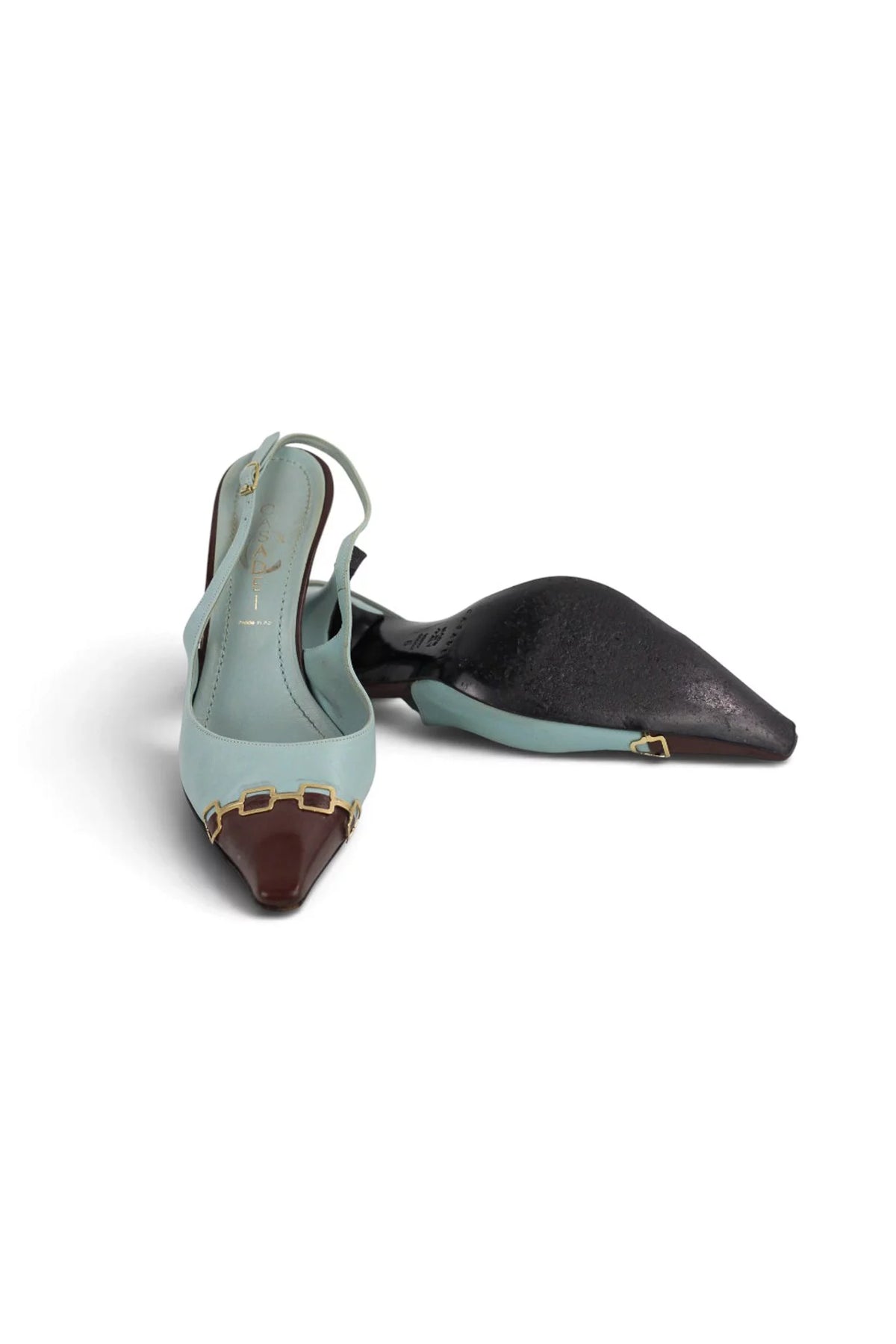 Two-Tone Slingback Heels