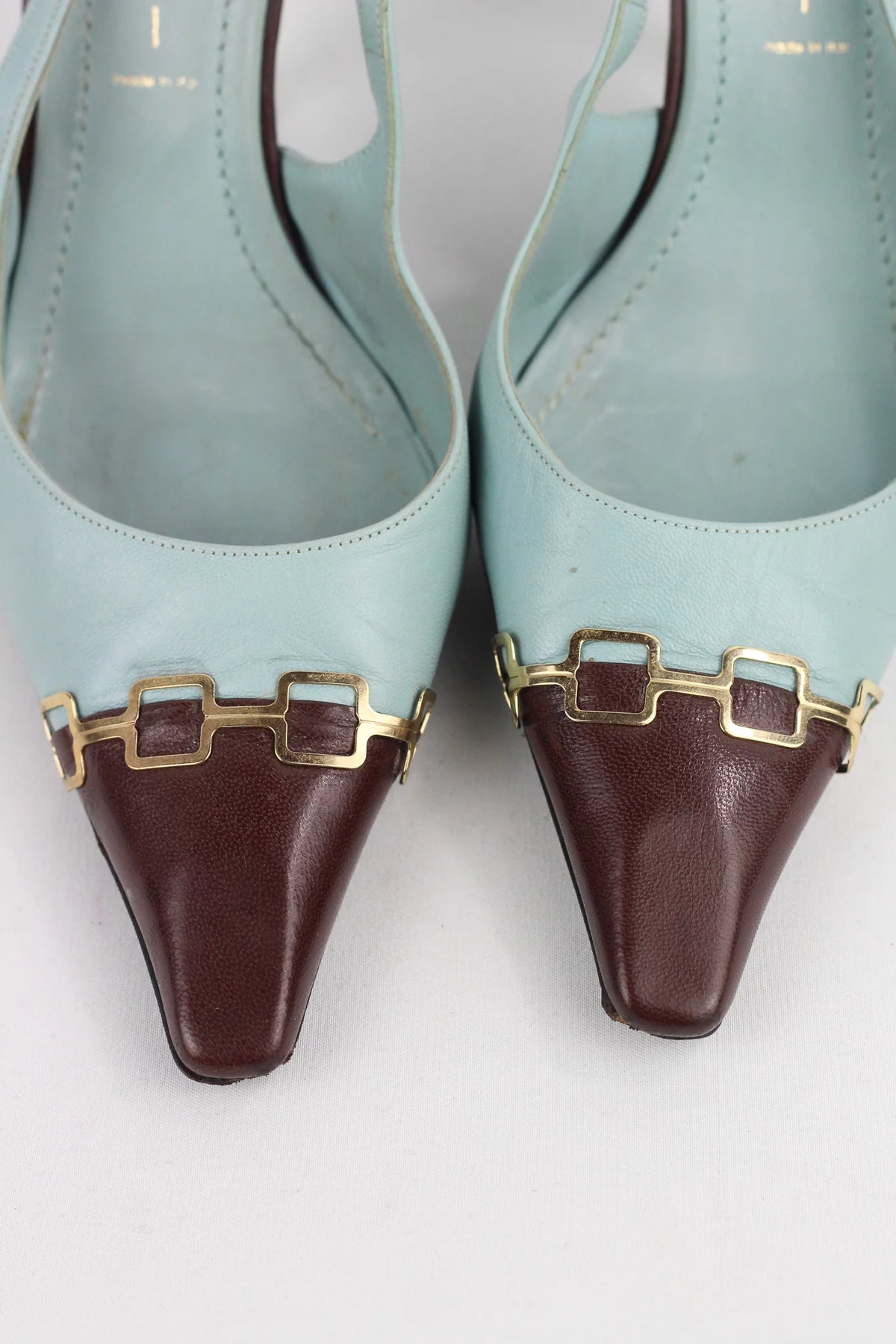 Two-Tone Slingback Heels
