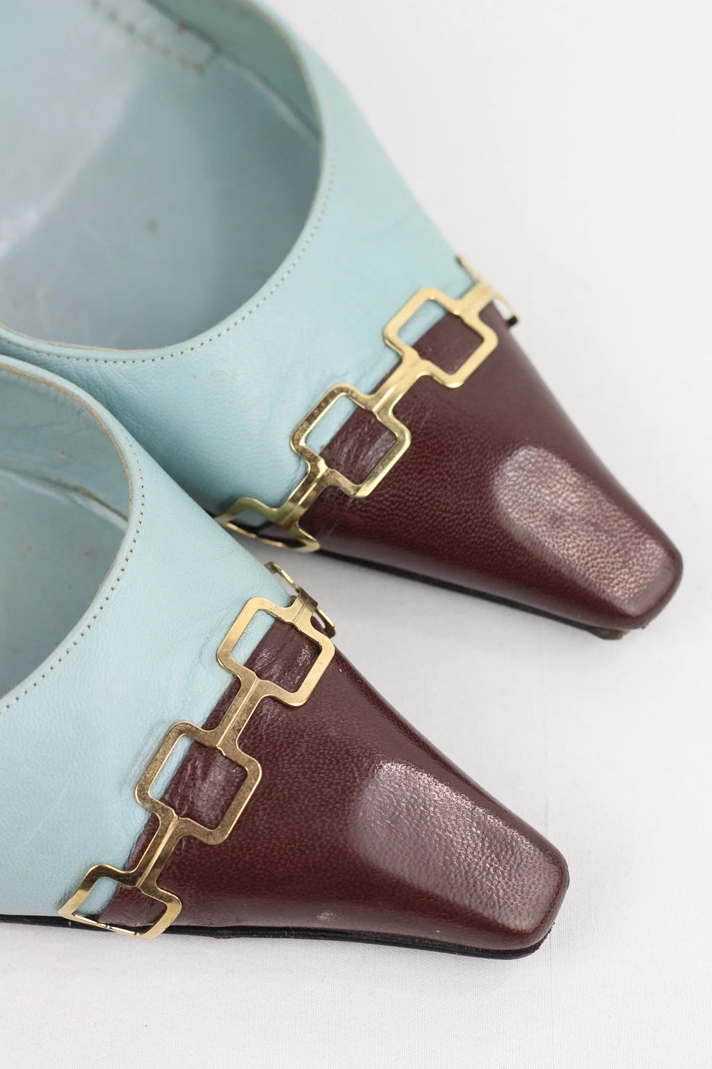 Two-Tone Slingback Heels