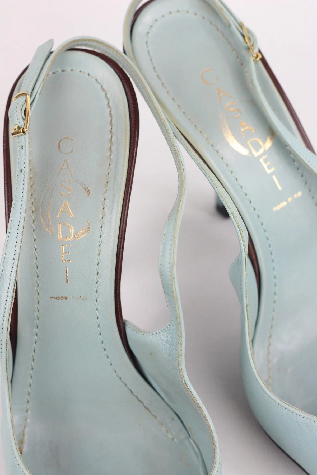 Two-Tone Slingback Heels