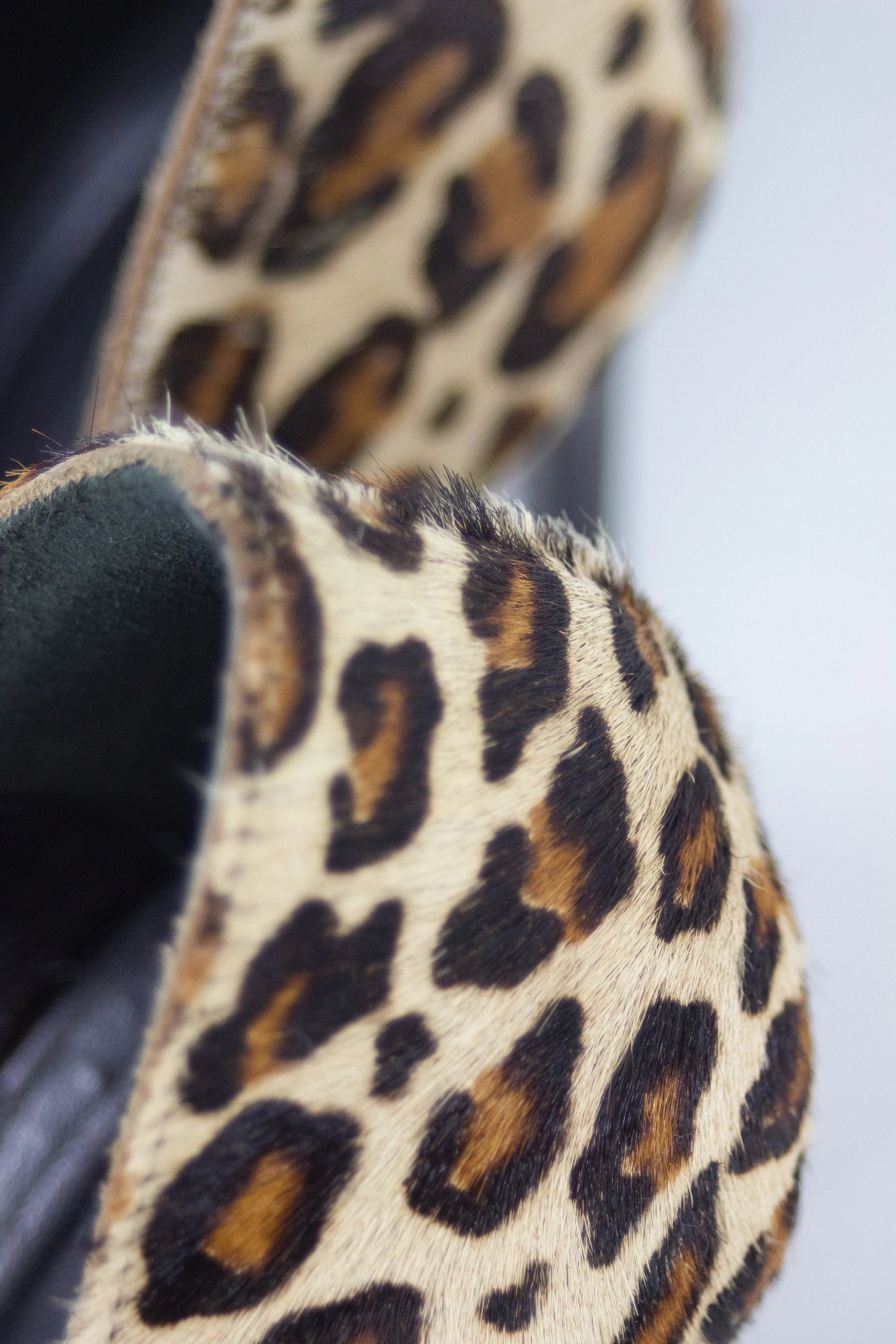 Flame and leopard print pumps