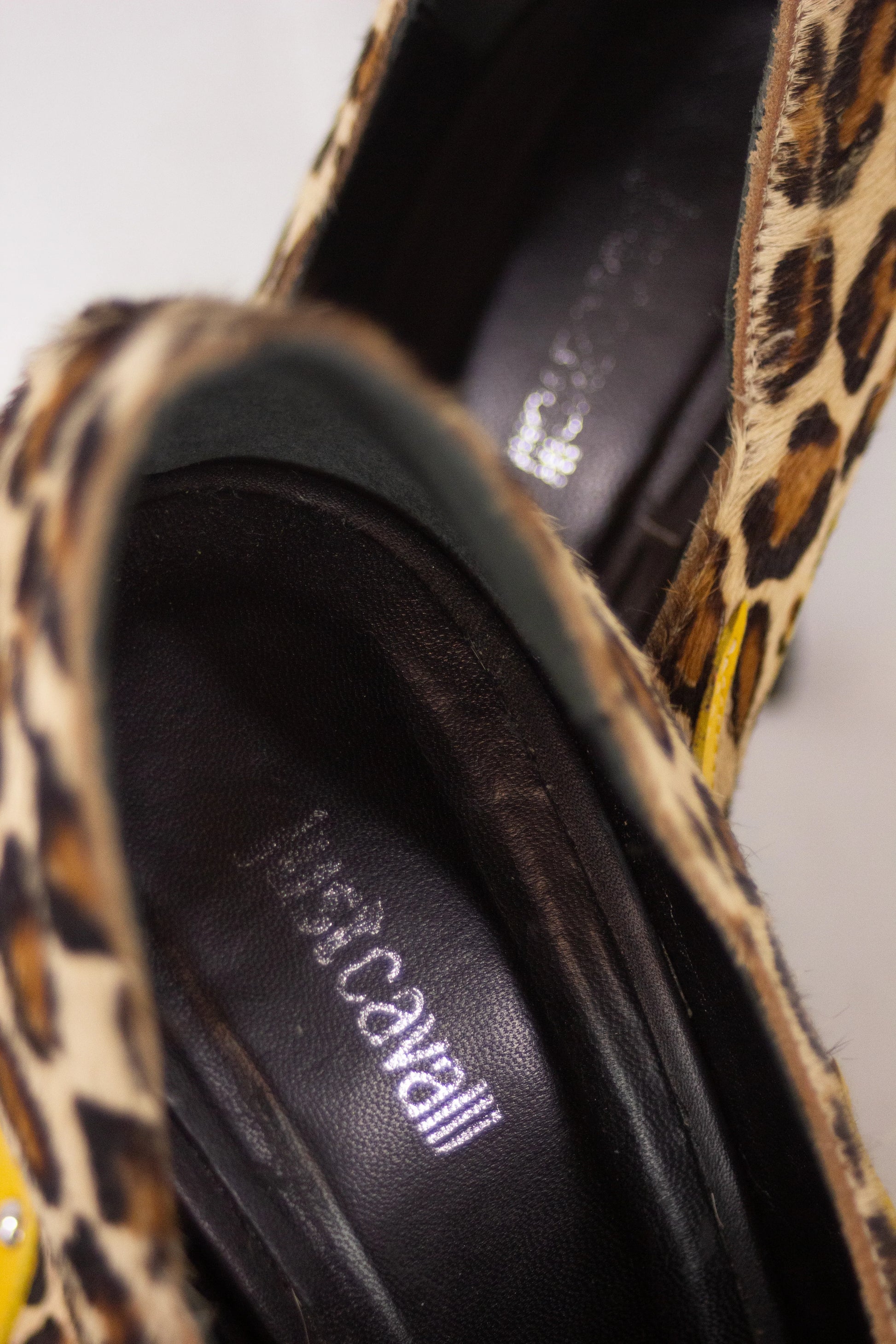 Flame and leopard print pumps