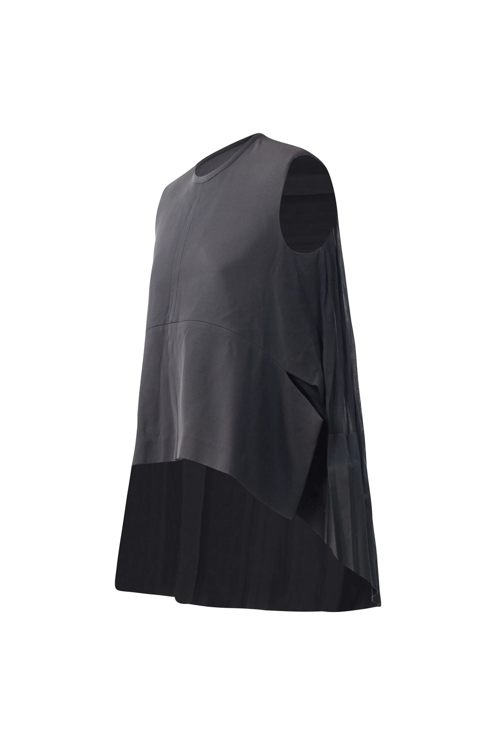 Plissé Silk Panel Sleeveless Top SS2012
