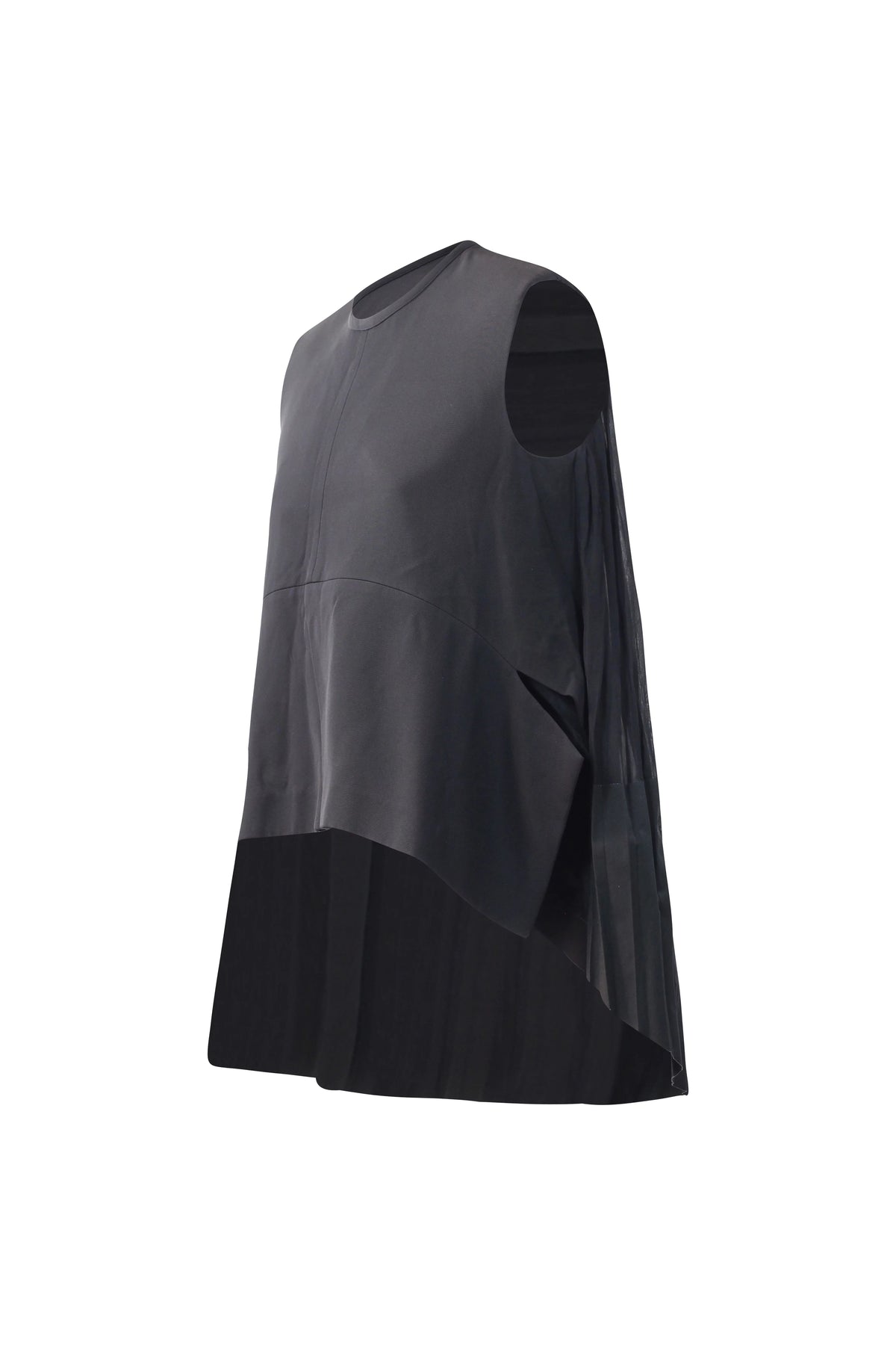 Plissé Silk Panel Sleeveless Top SS2012