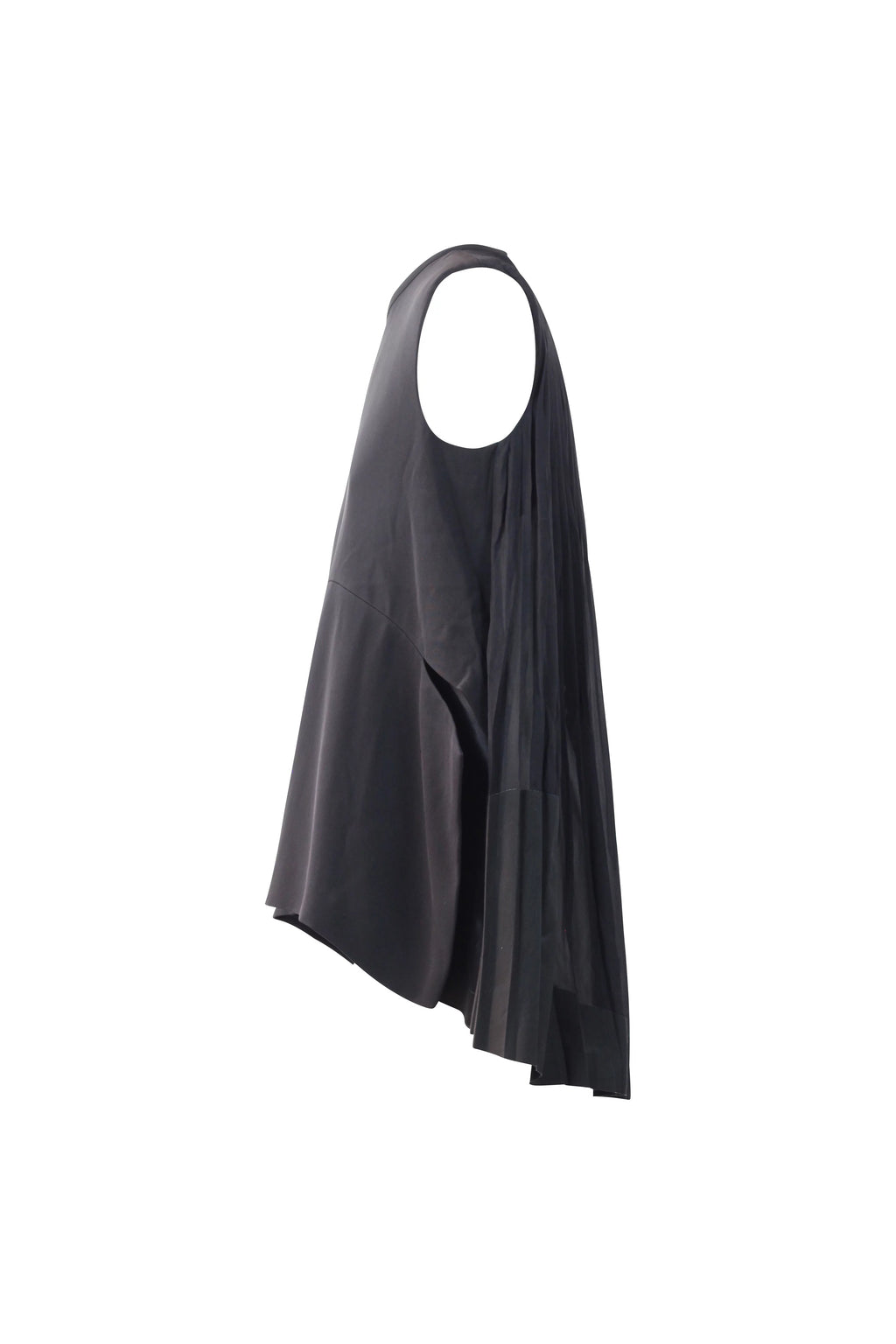 Plissé Silk Panel Sleeveless Top SS2012