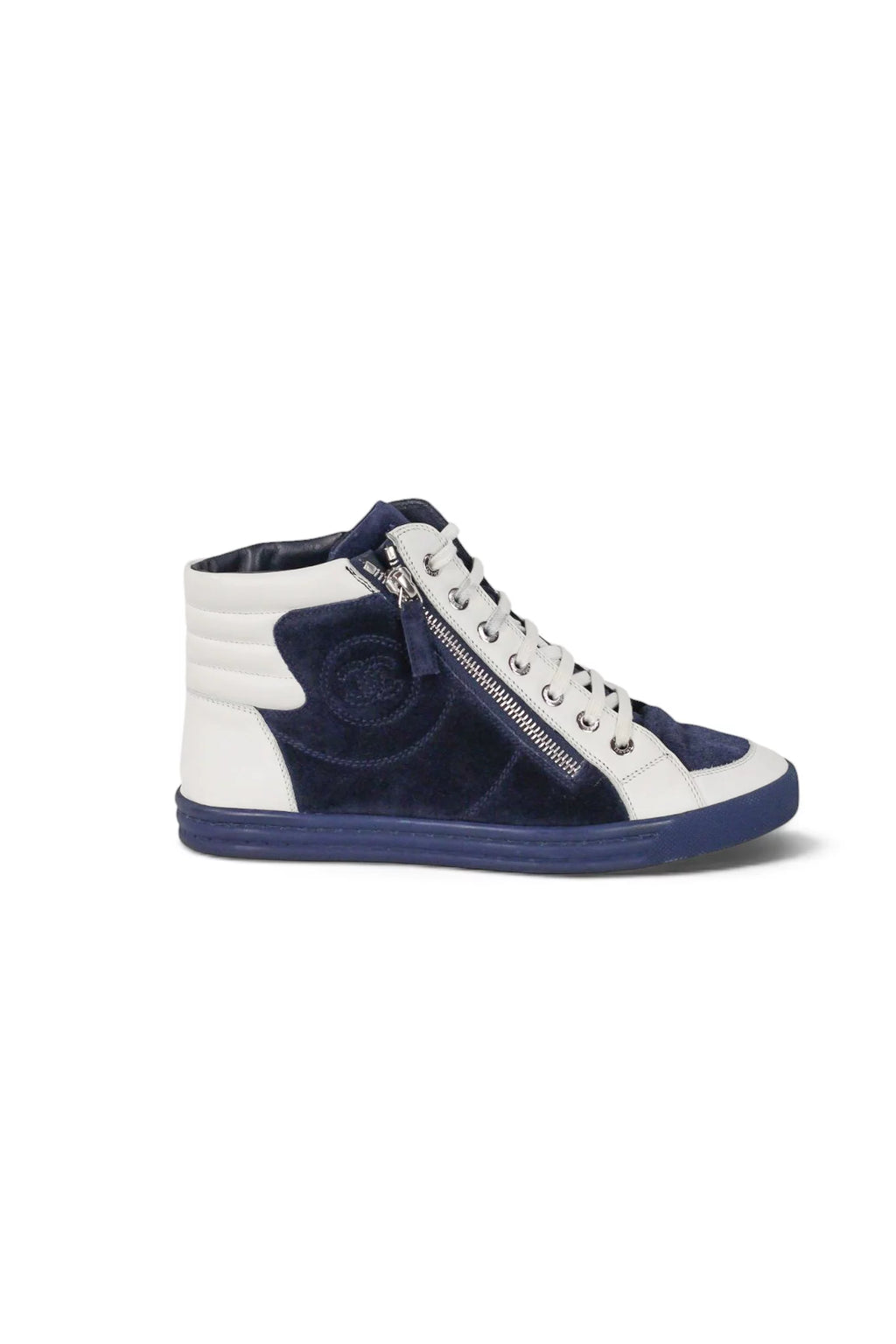 Suede & Leather High-Top Sneakers